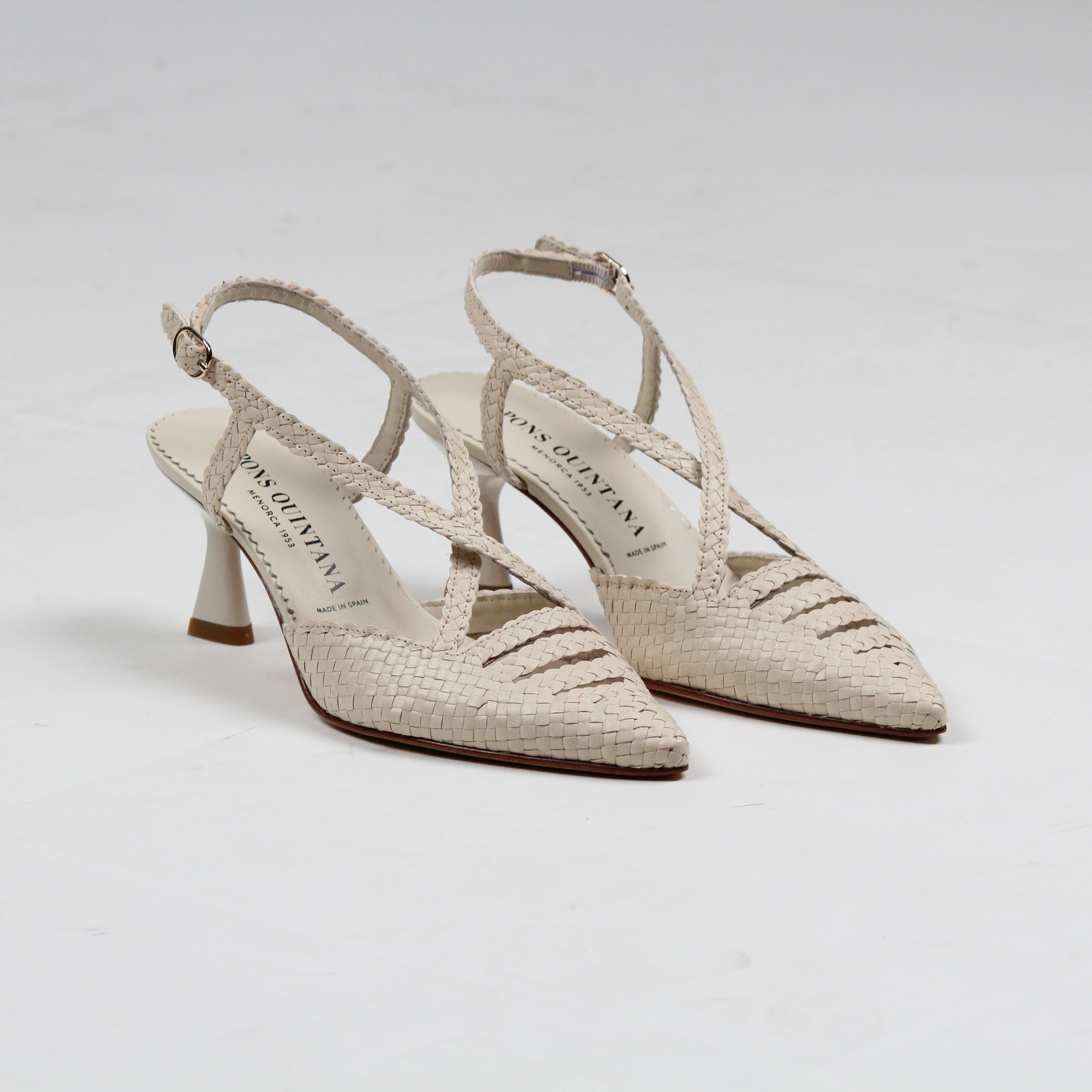 10792 CHANEL MORITZ SALINAS IN PELLE INTRECCIATA PANNA