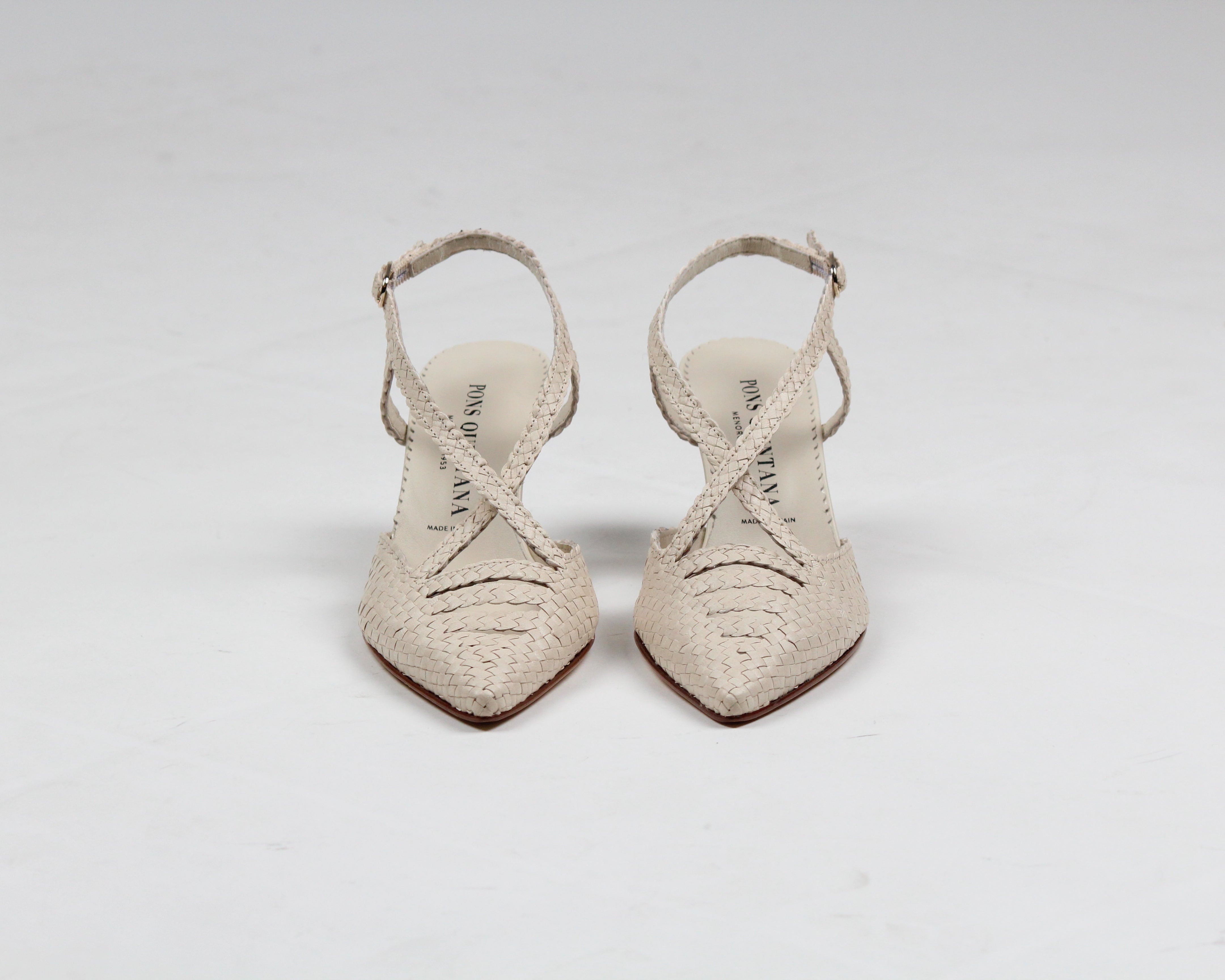 10792 CHANEL MORITZ SALINAS IN PELLE INTRECCIATA PANNA