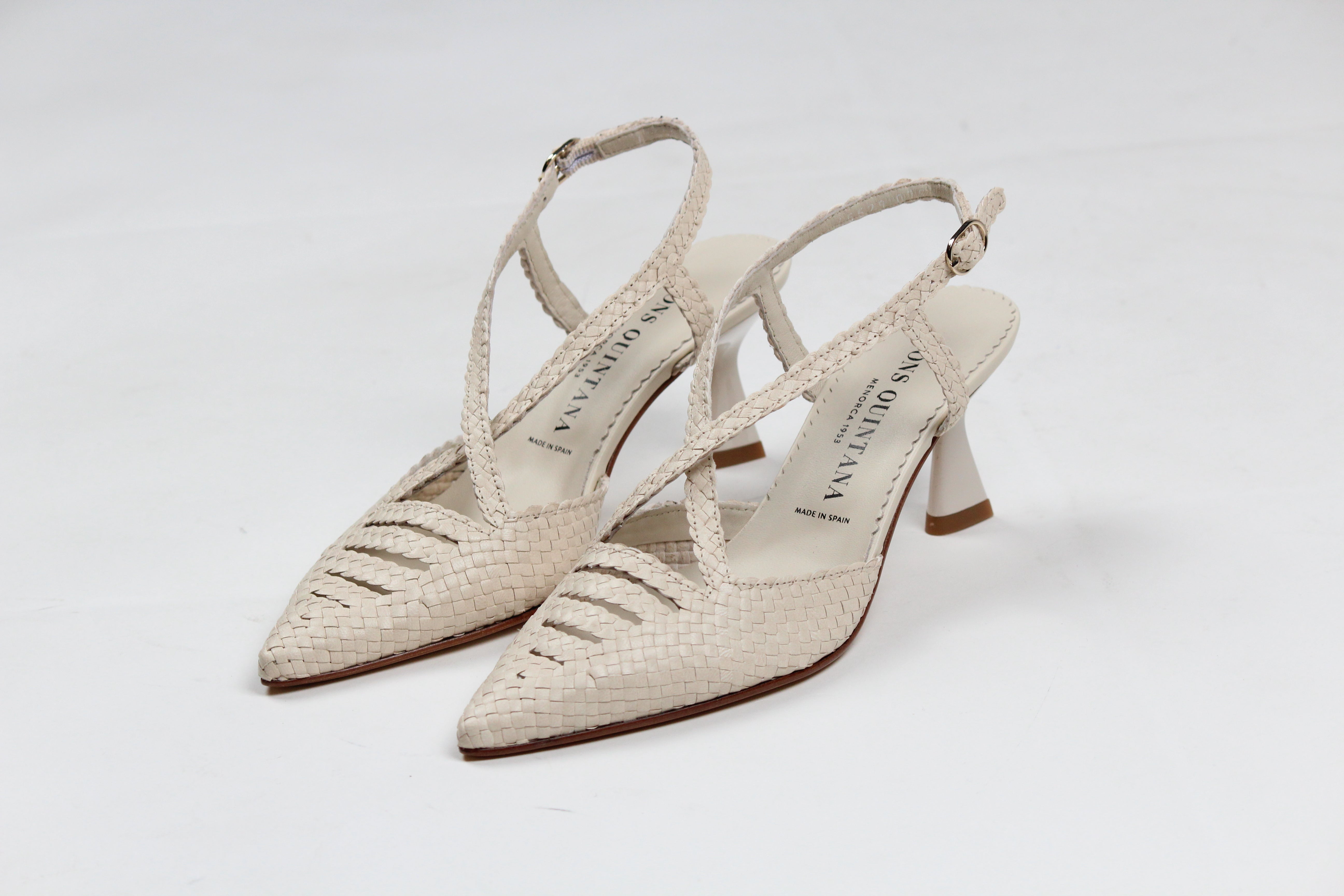 10792 CHANEL MORITZ SALINAS IN PELLE INTRECCIATA PANNA