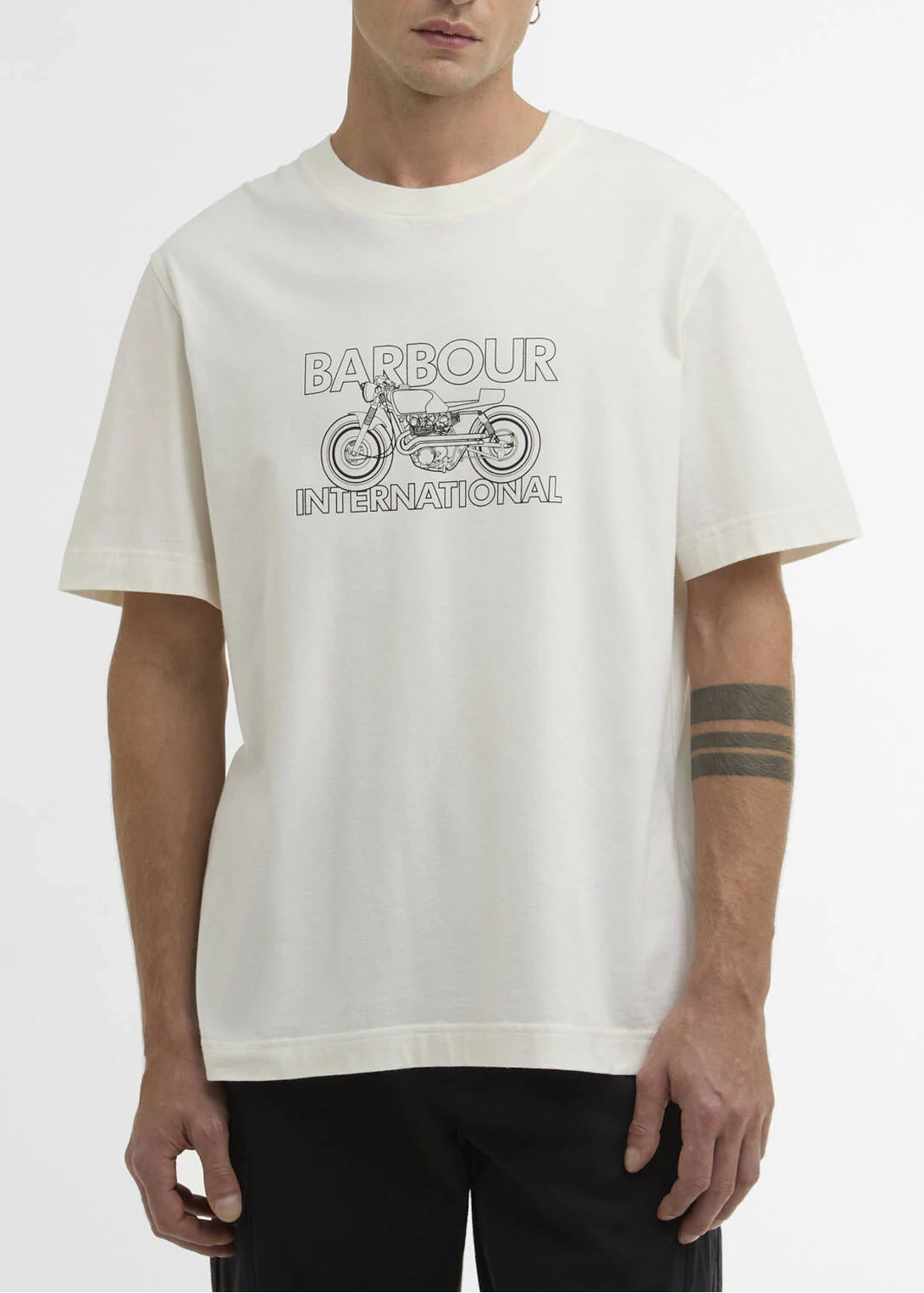 SS26-MTS1578 TSHIRT GRAFICA MOTORBIKE BIANCO