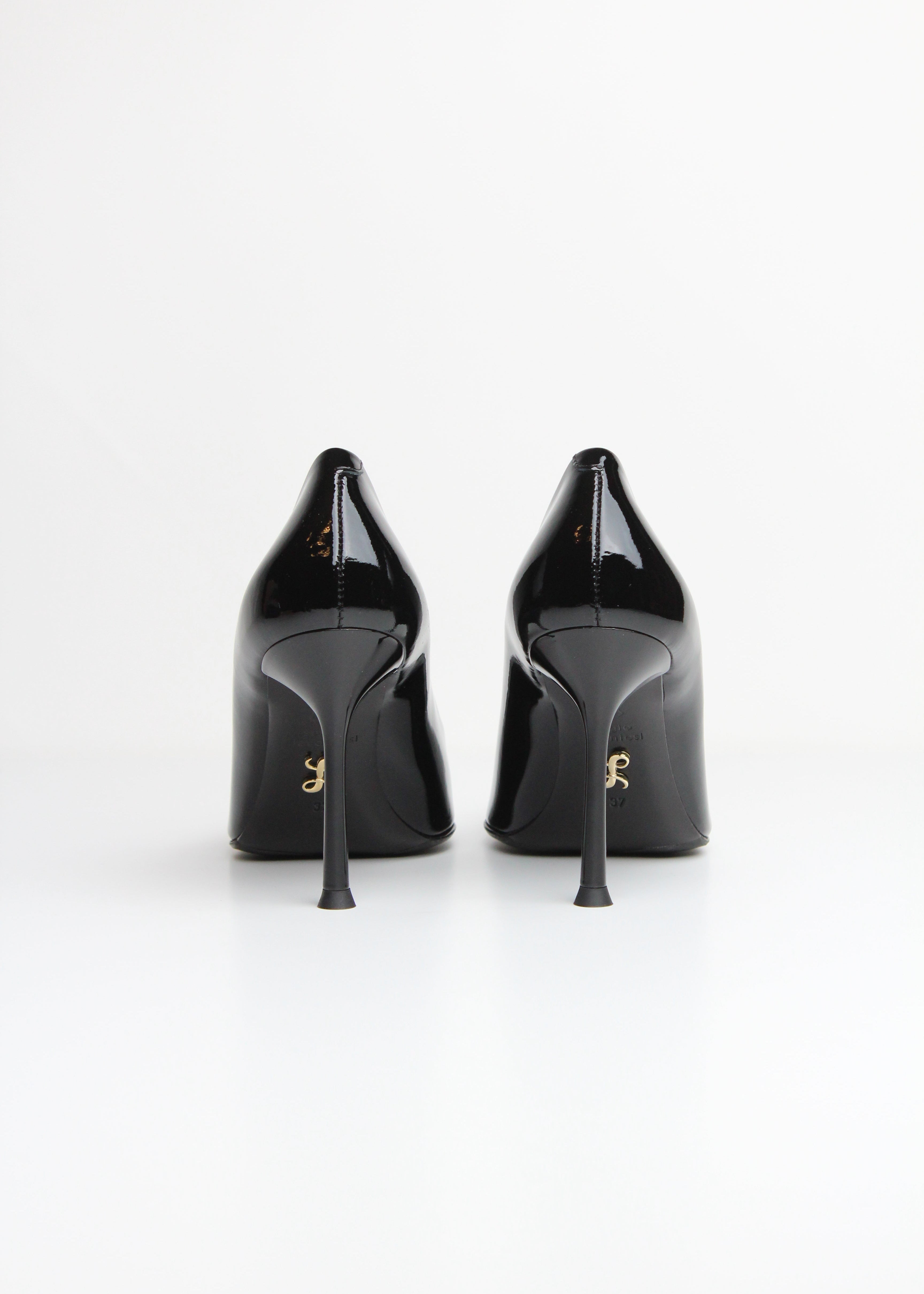 FW25-MUSA DÉCOLLETÉ IN VERNICE NERA