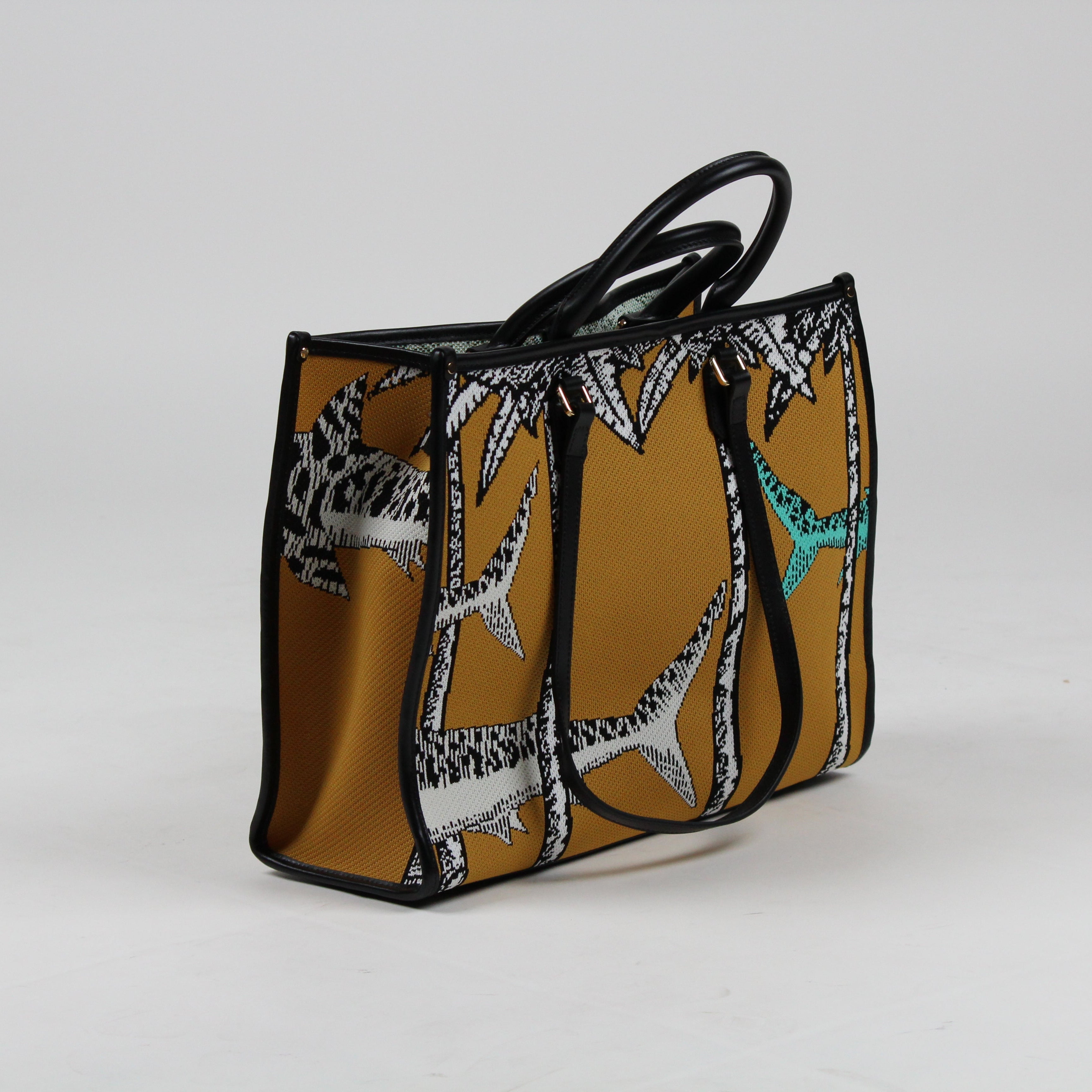 MYB-259105-SS MY BEST BAG FIRENZE BORSA SH0PPING ATENA ONIRIC VIEW COLORE SHARKS 30X37X13 CM