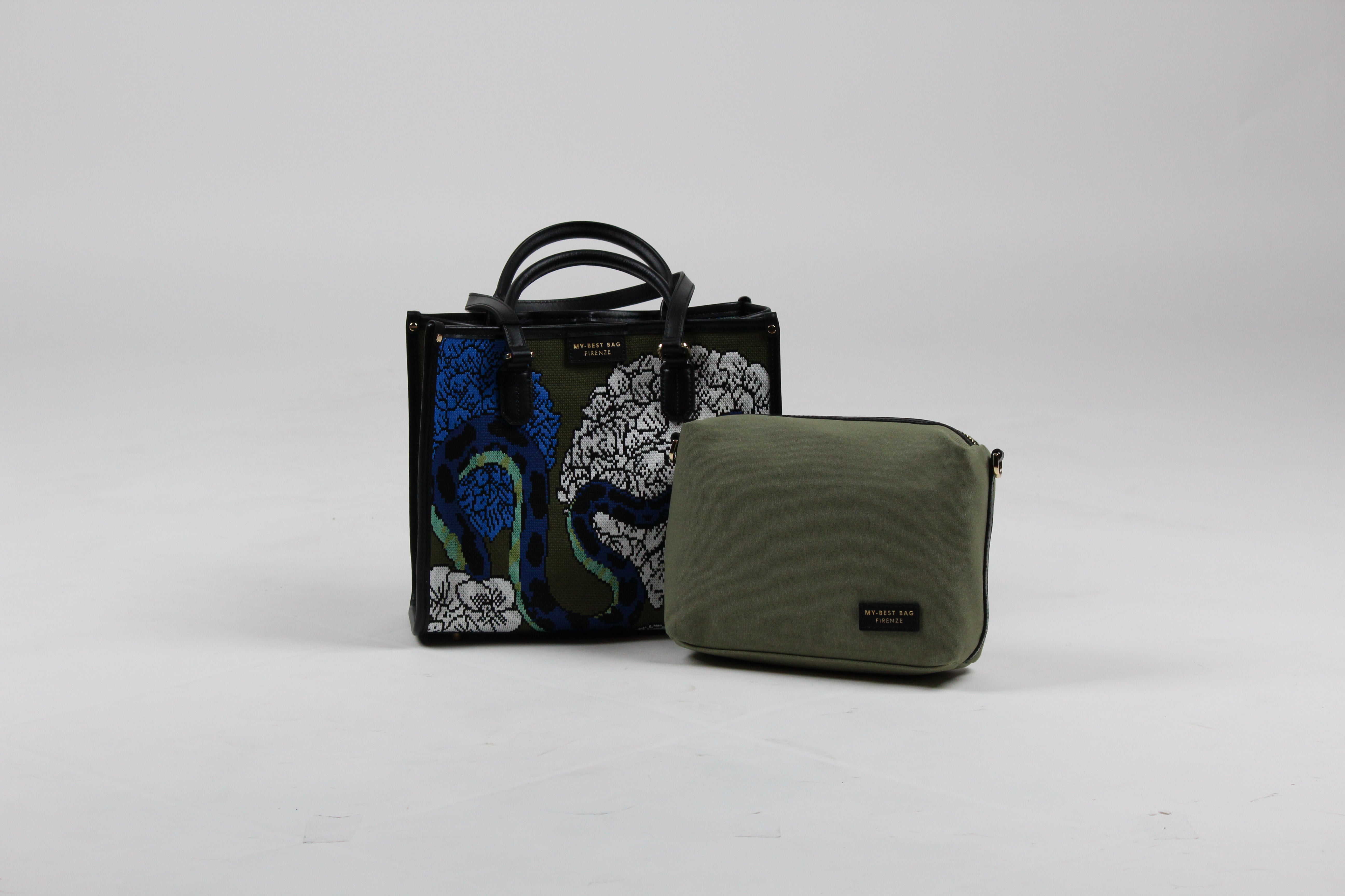 MYB-259110-SS MY BEST BAG FIRENZE BORSA SH0PPING ATENA ONIRIC VIEW COLORE SNAKE 23X28X10 CM