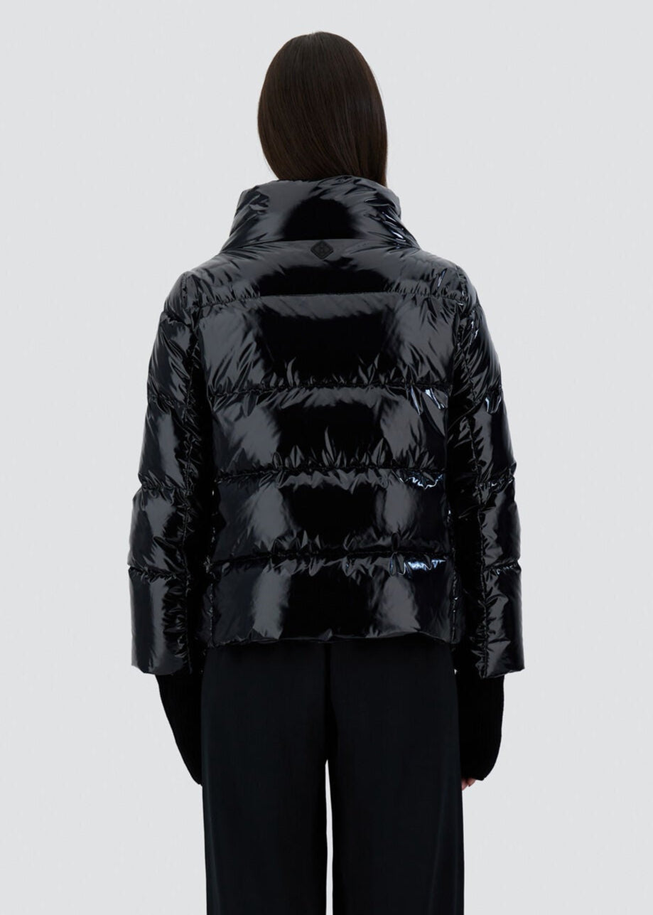 FW25-PI001946D PIUMINO CAPPA GLOSS COLORE NERO
