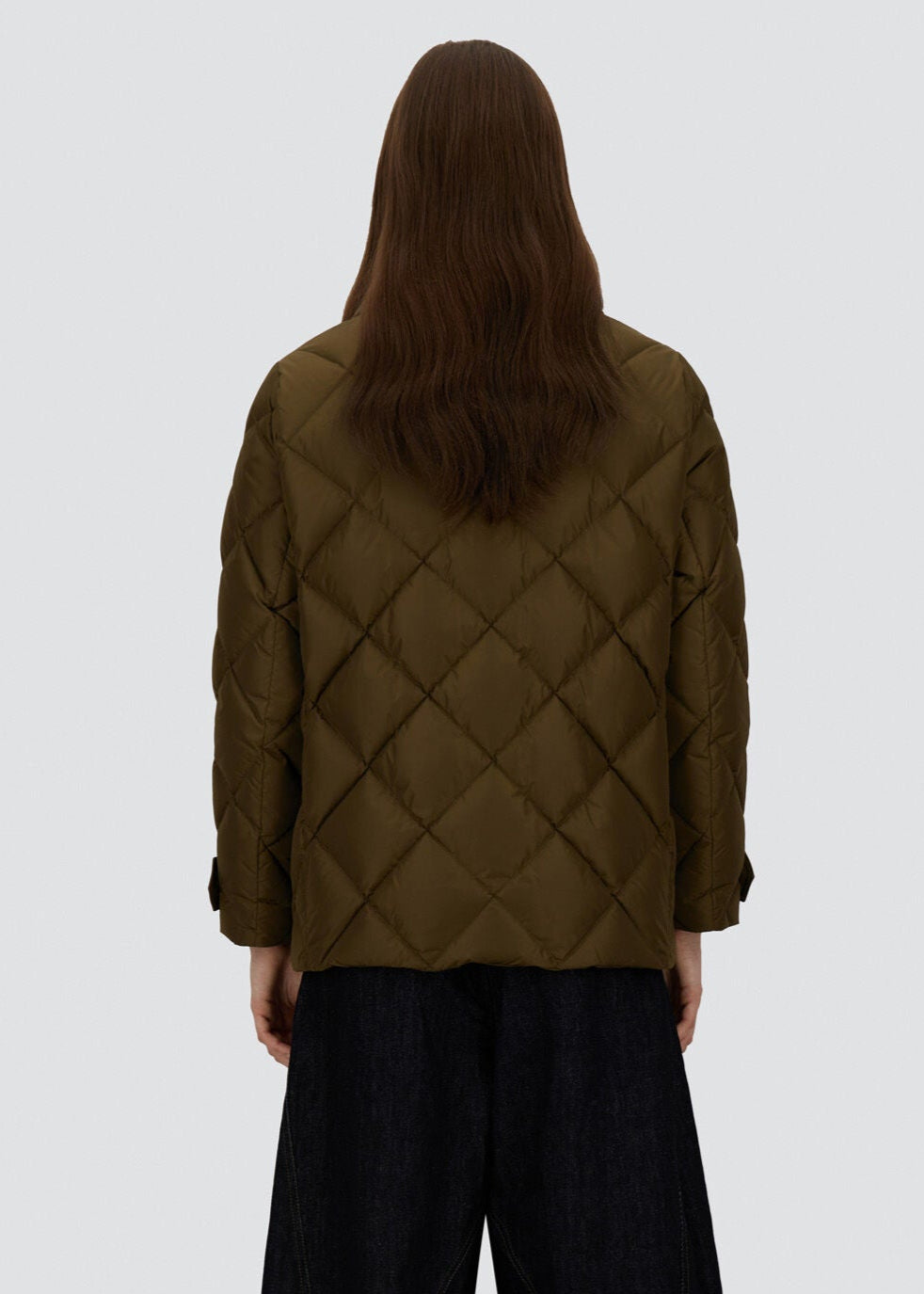 FW25-PI002090D PIUMINO PARKA CORTO COLORE VERDE MILITARE