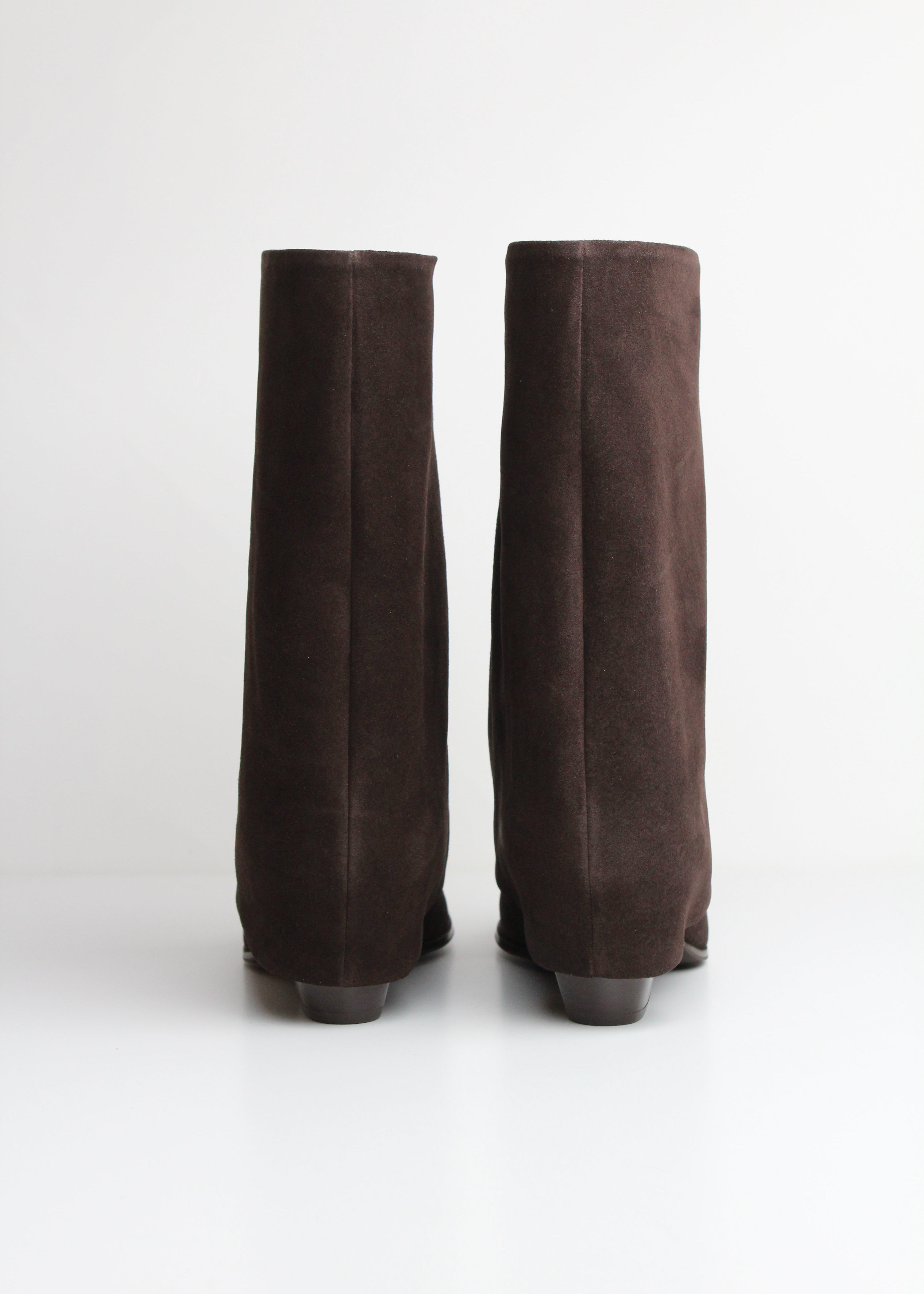 FW25-PRIMA56 STIVALE IN PELLE SCAMOSCIATA EBANO