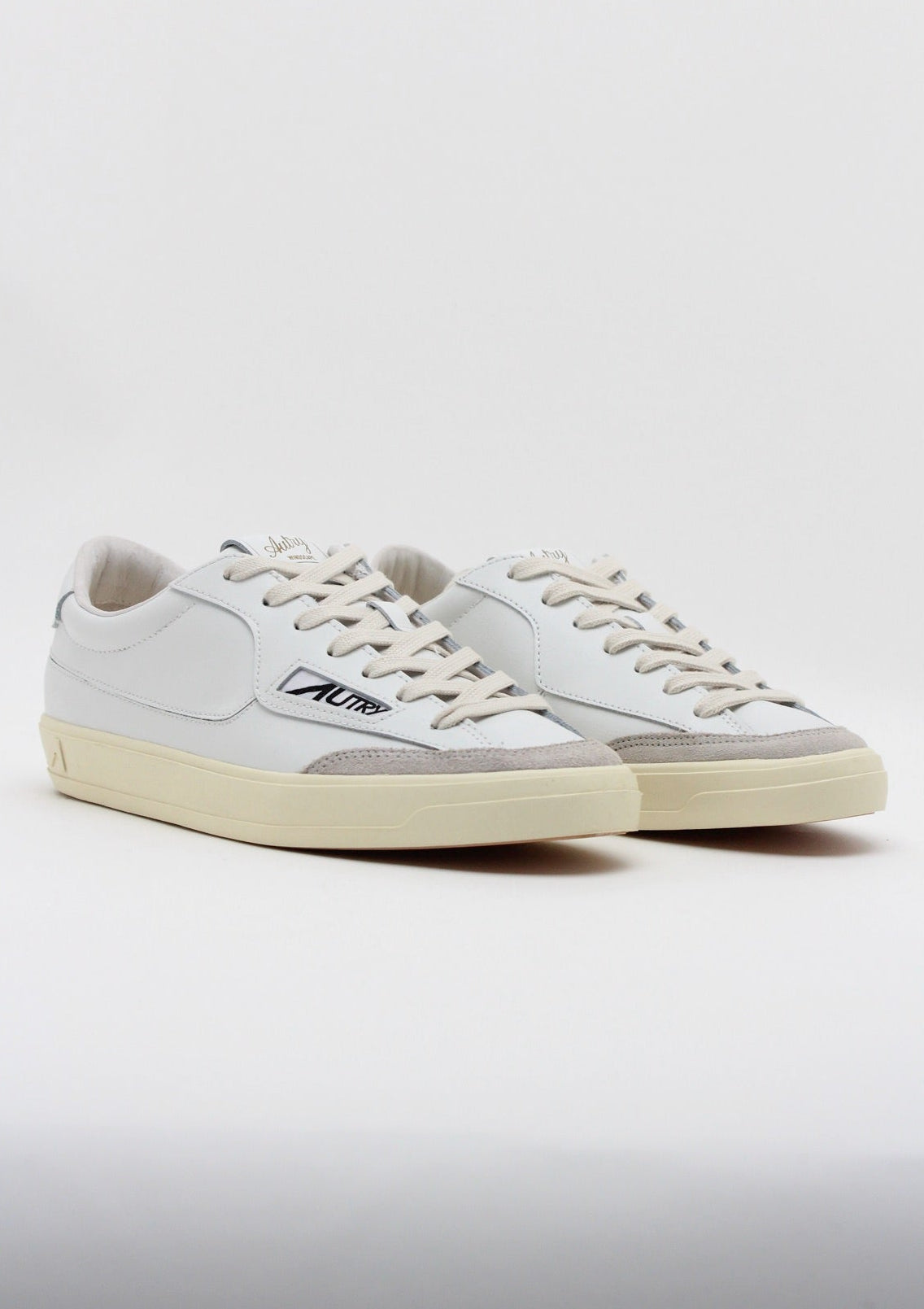 SCLMUK01 WINDSCAPE SNEAKERS UOMO IN PELLE BIANCA