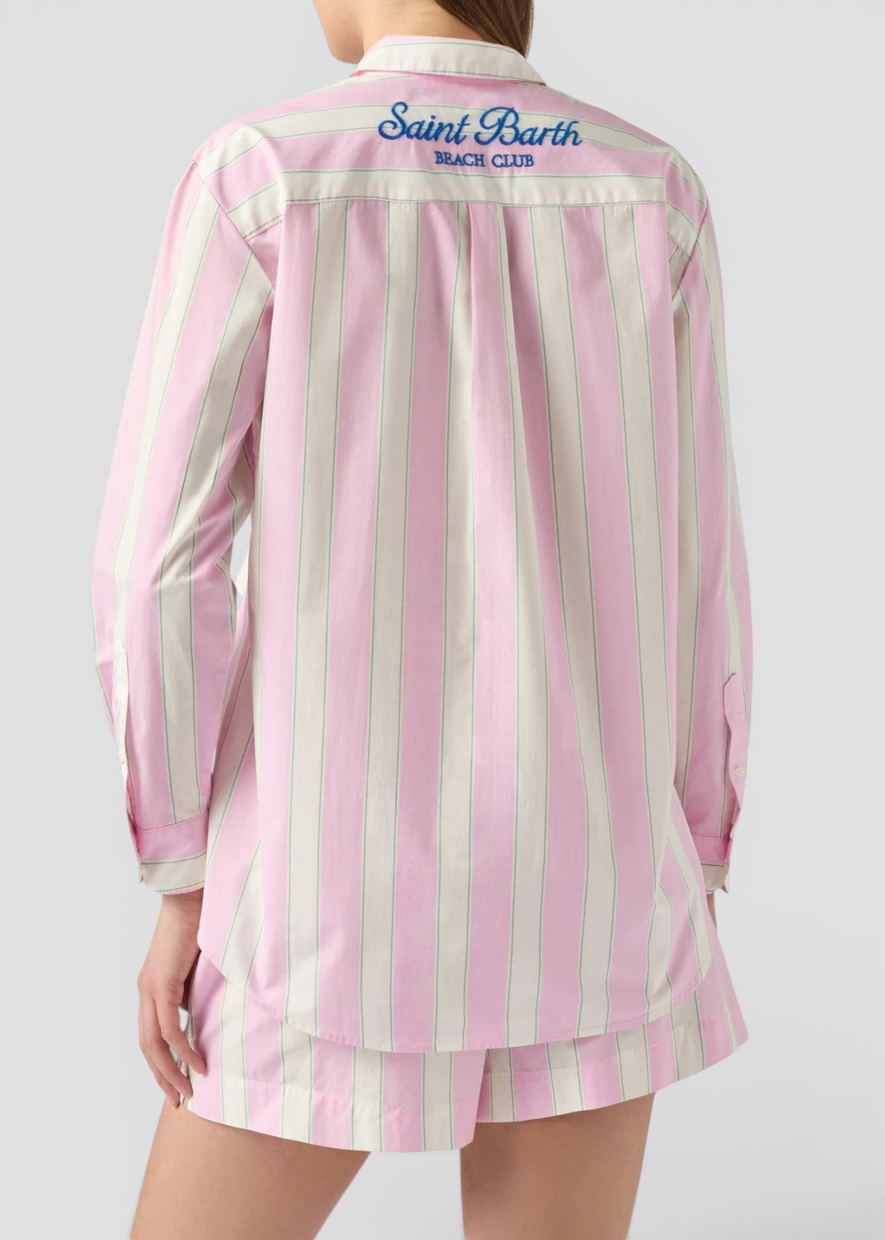 SS26-BRIG001 - 00897L CAMICIA BRIGITTE - COTTON SB BEACH STRIPES 2153 EMB