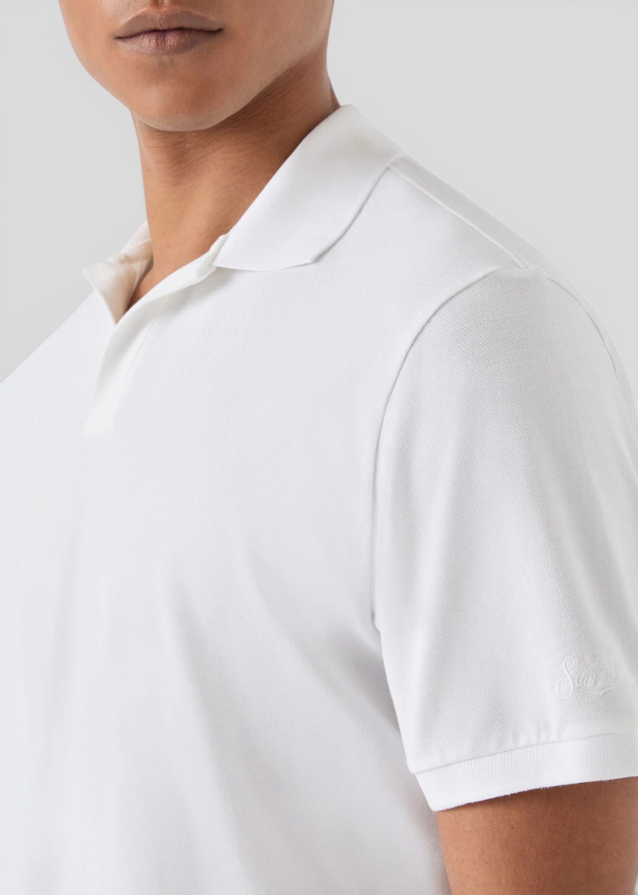 SS26-CHS0001 - 00123L POLO CHARLES - PIQUET 01N WHITE