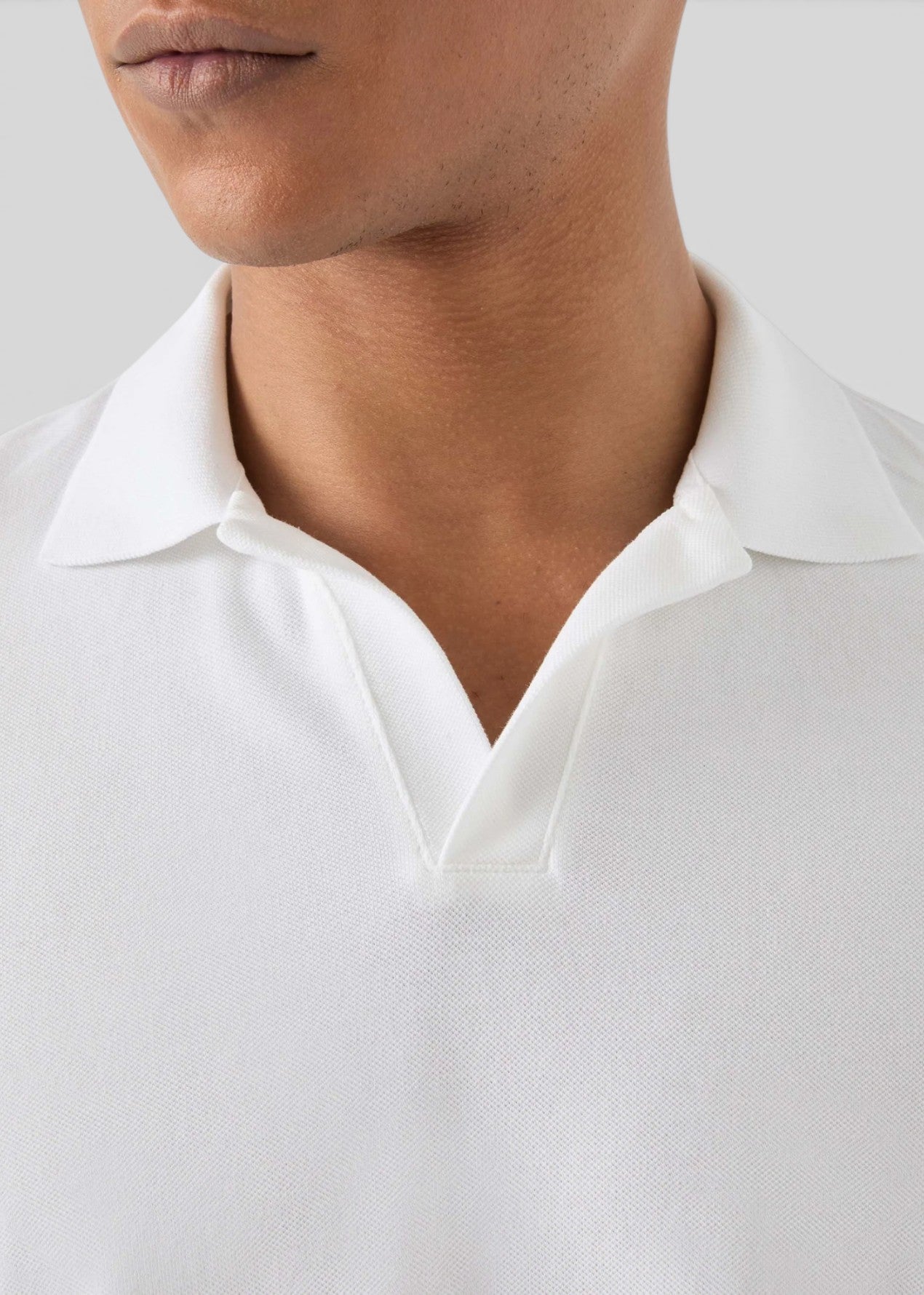SS26-CHS0001 - 00123L POLO CHARLES - PIQUET 01N WHITE