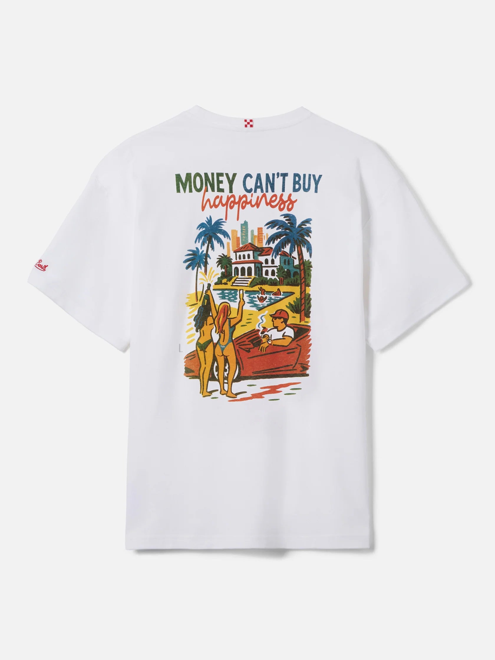 SS26-DLR0001 - 01525L T-SHIRT DELMAR - MONEY HAPPINESS 01N