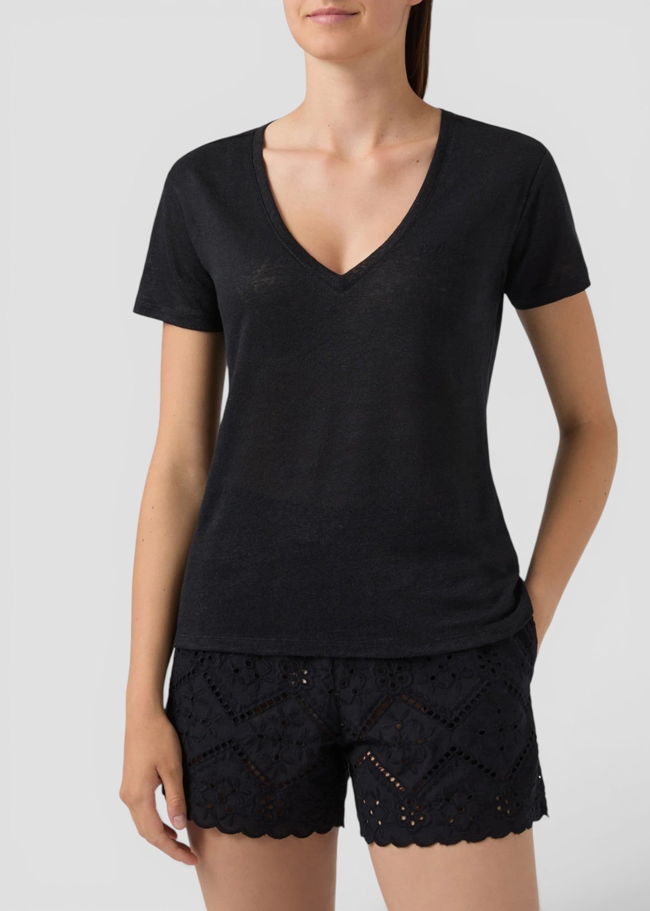 SS26-ELOI001 - 08673L T-SHIRT ELOISE - LINEN SB 00 EMB
