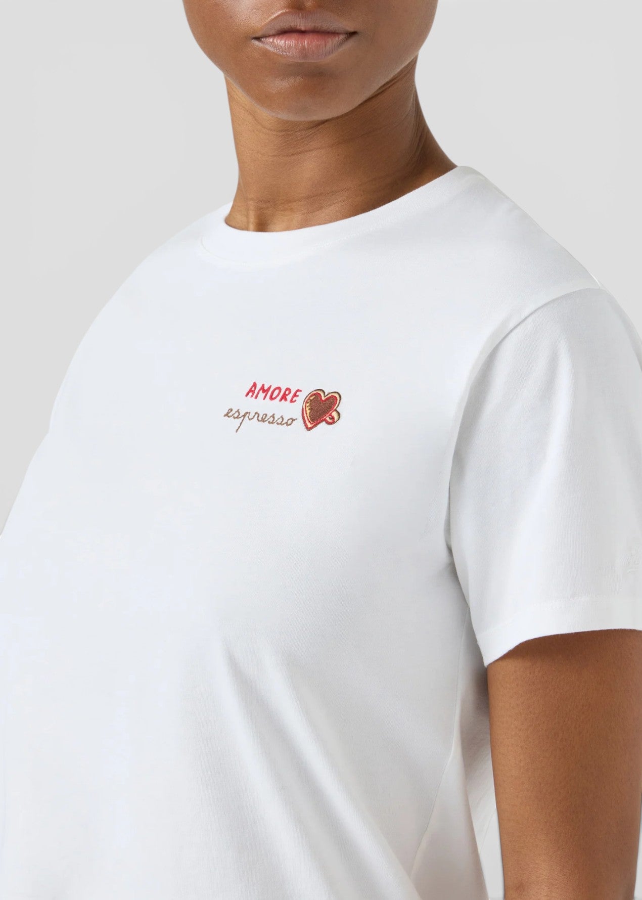 SS26-EMI0001 - 09749L T-SHIRT EMILIE - AMORE ESPRESSO 01N EMB