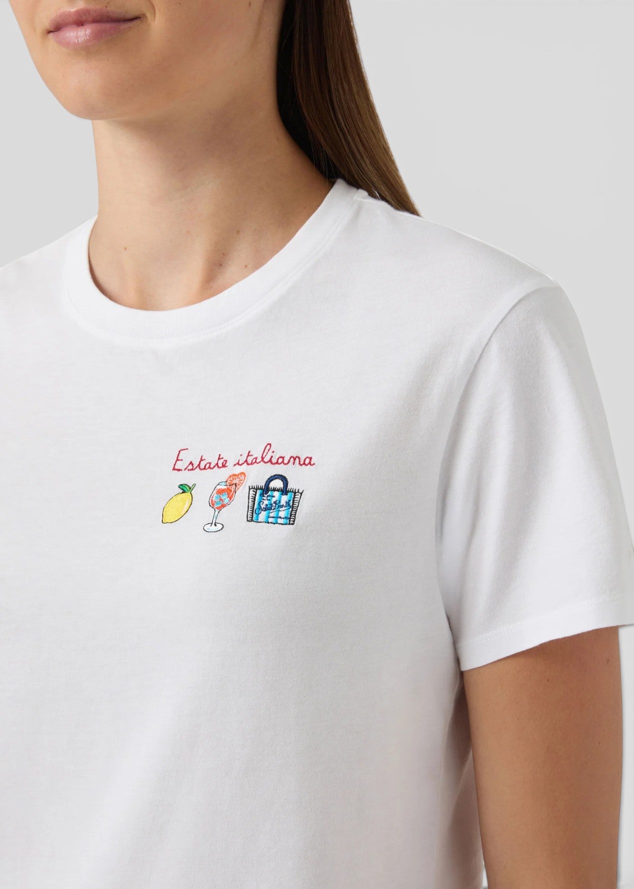 SS26-EMI0001 - 09757L T-SHIRT EMILIE - ESTATE ITALIANA 01N EMB