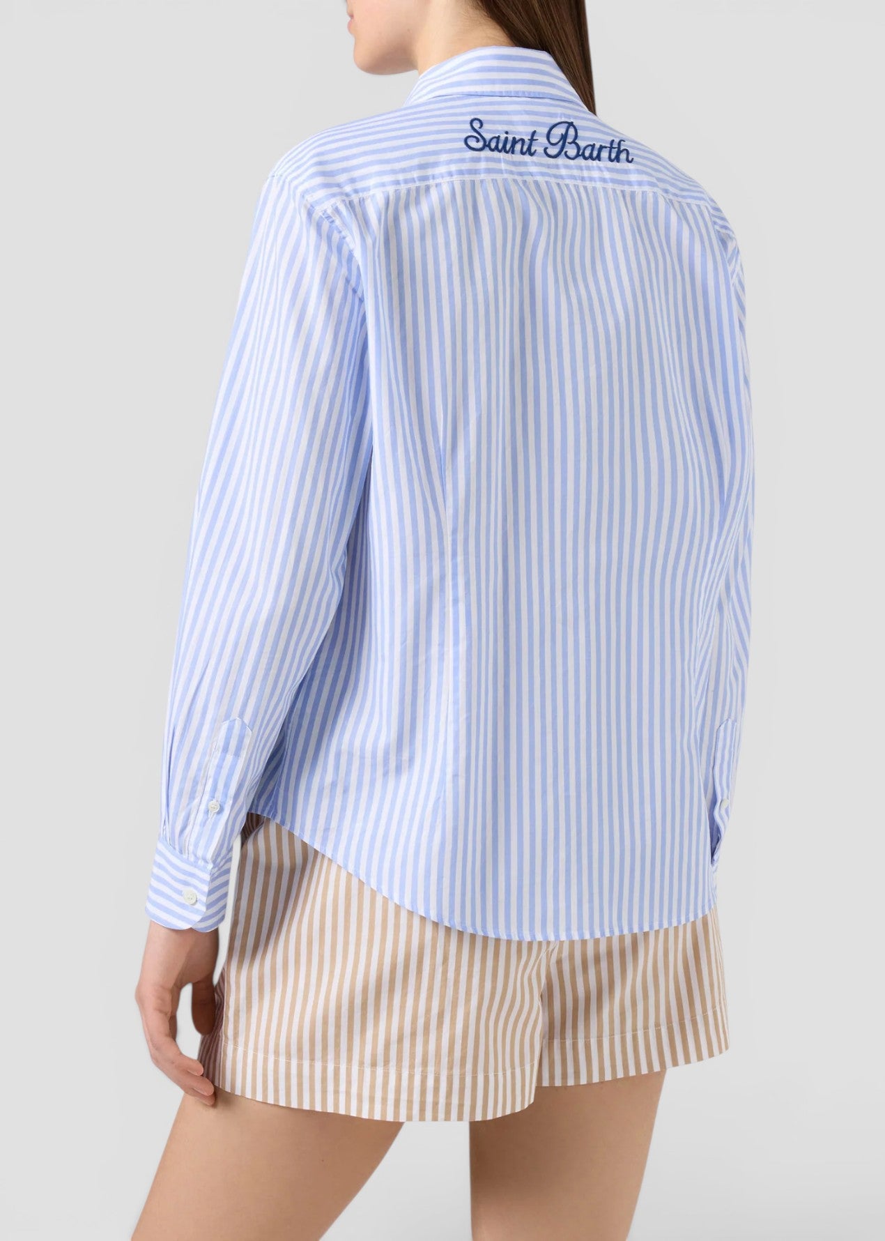 SS26-MDH001 - 01405L CAMICIA MEREDITH - COTTON SB STRIPES V 31 EMB