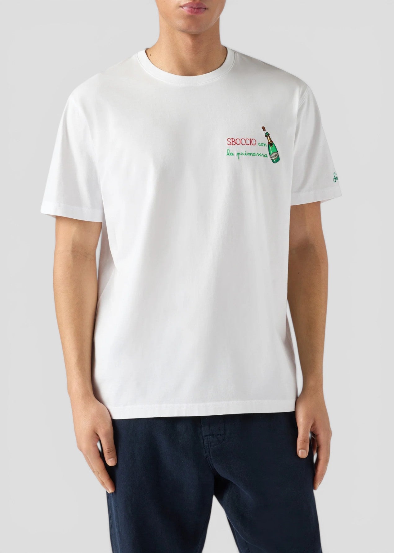 SS26-POT0001 - 00155L T-SHIRT PORTOFINO - SBOCCIO PRIMAVERA 01N EMB