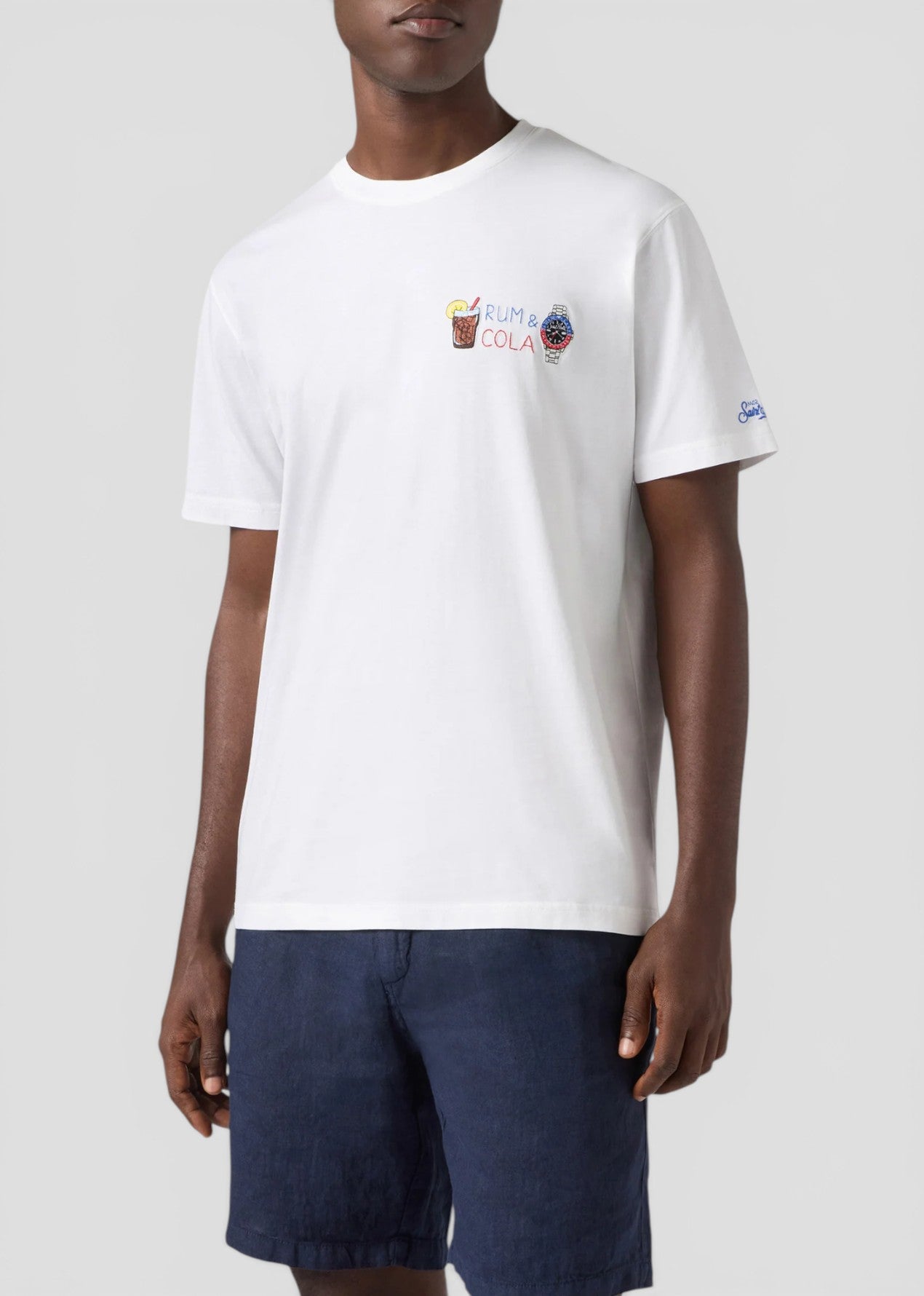 SS26-POT0001 - 00321L T-SHIRT PORTOFINO - RUM COLA WATCH 01N EMB
