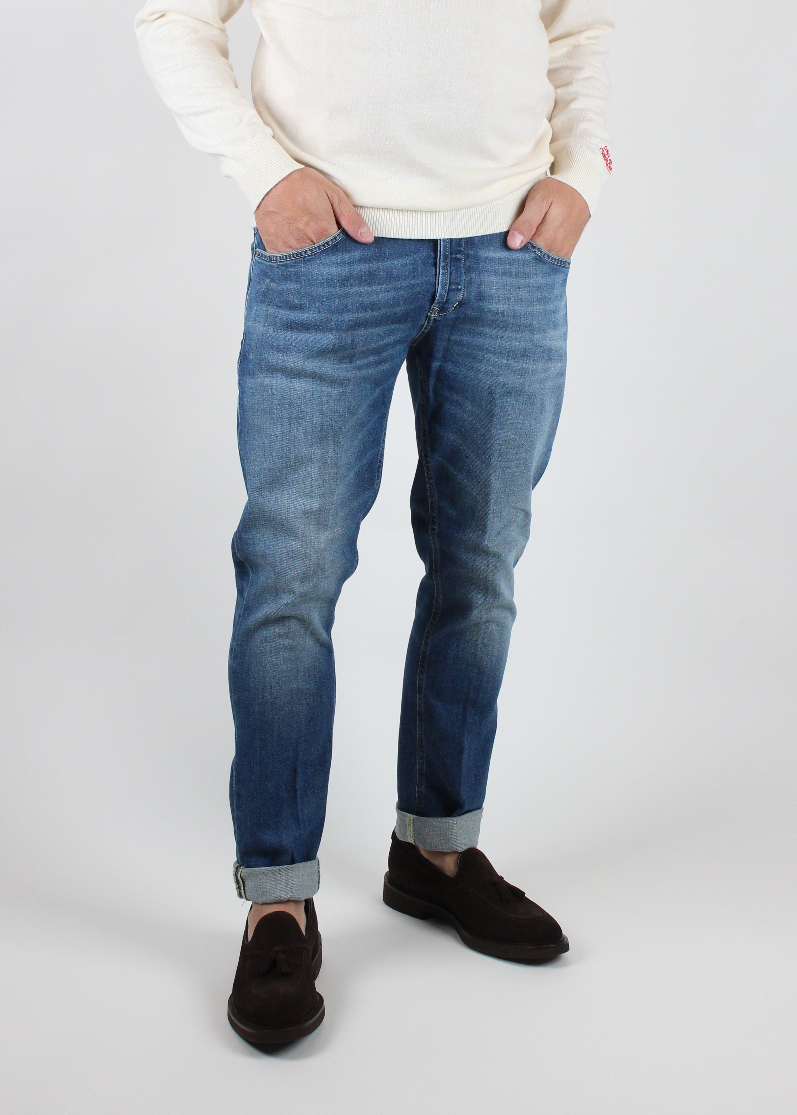 FW25-UP232-DSK297U-J22-800 JEANS GEORGE IN DENIM CHIARO