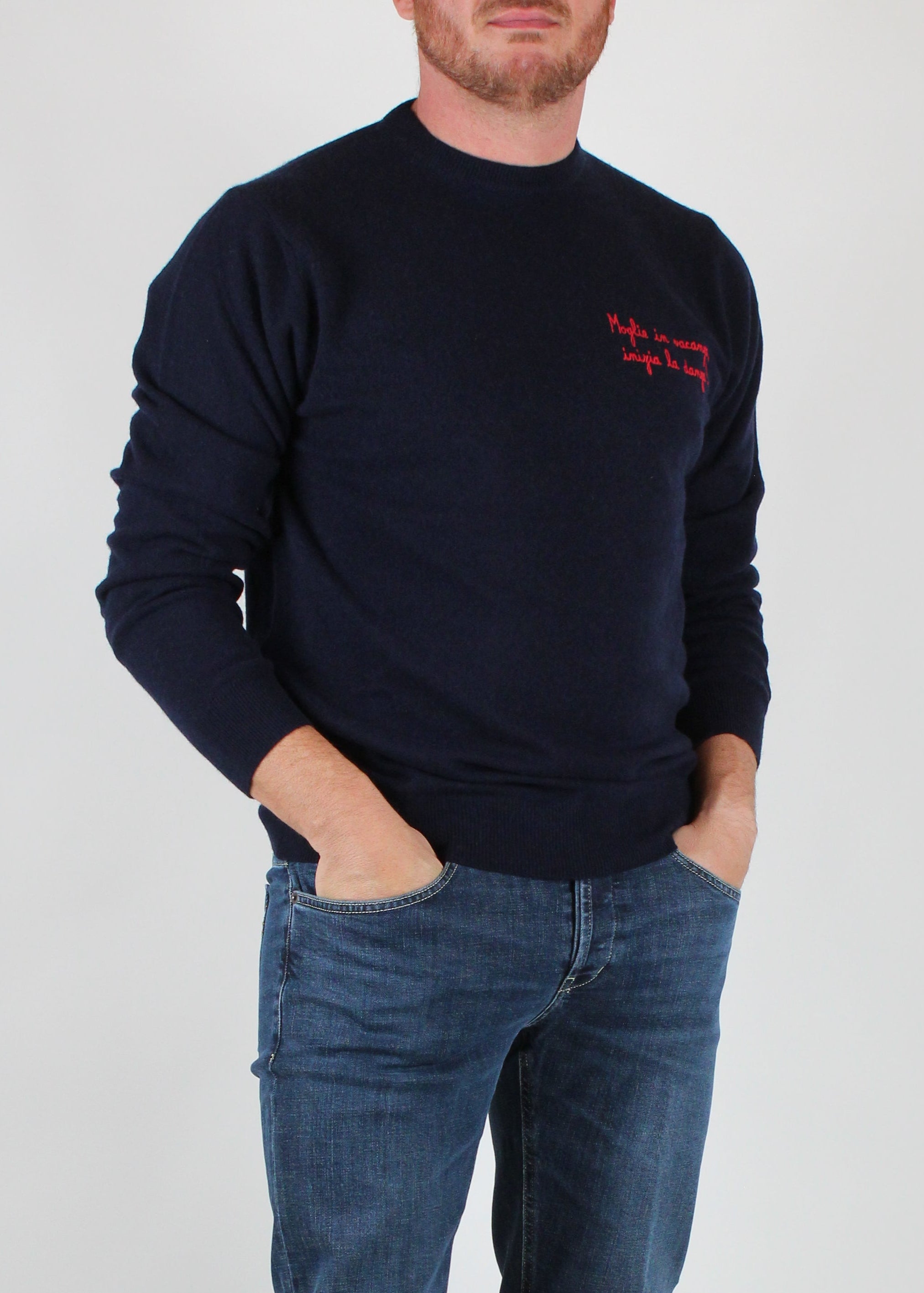 FW25-HER0024-00678I MAGLIONE UOMO HERON LIGHT-EMBRYYUPPIES MOGLIE 61