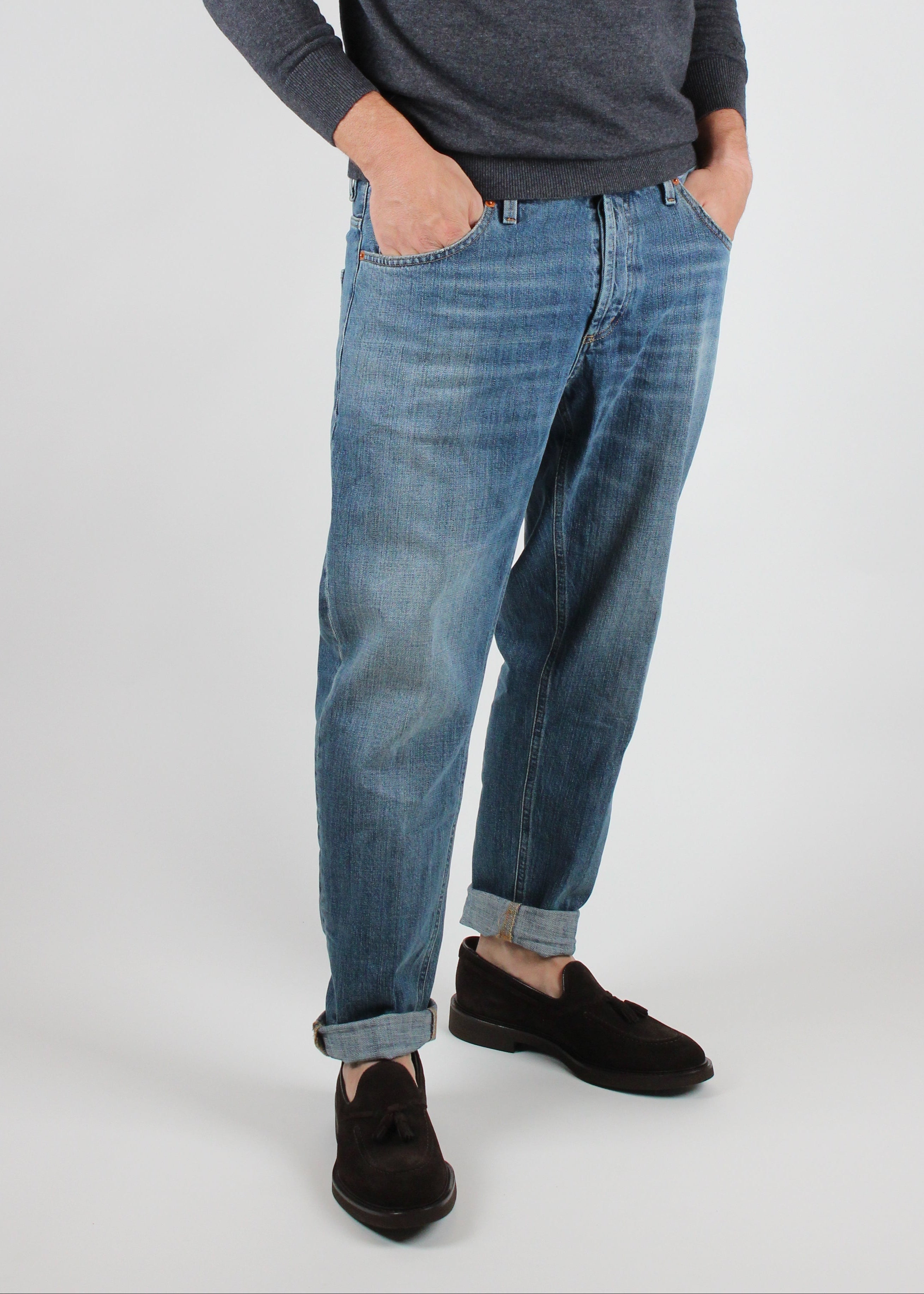 FW25-UP434-DFE311U-LL2-800 JEANS BRIGHTON IN DENIM CHIARO VINTAGE