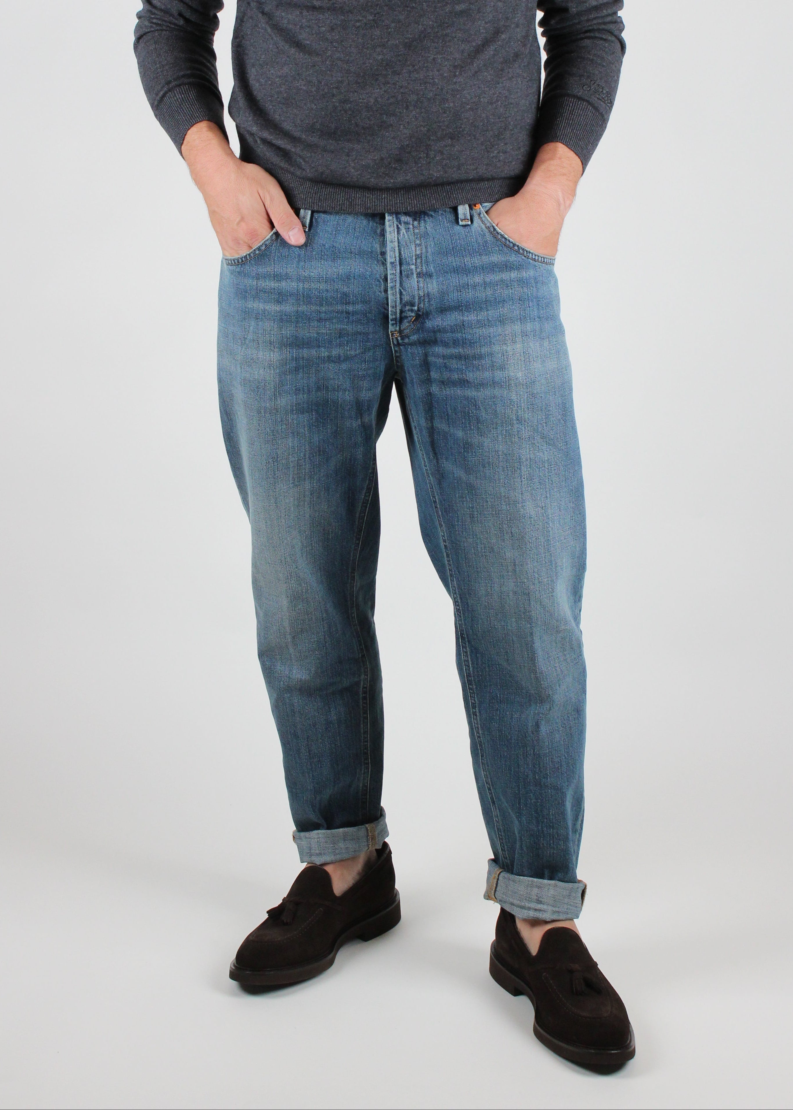 FW25-UP434-DFE311U-LL2-800 JEANS BRIGHTON IN DENIM CHIARO VINTAGE