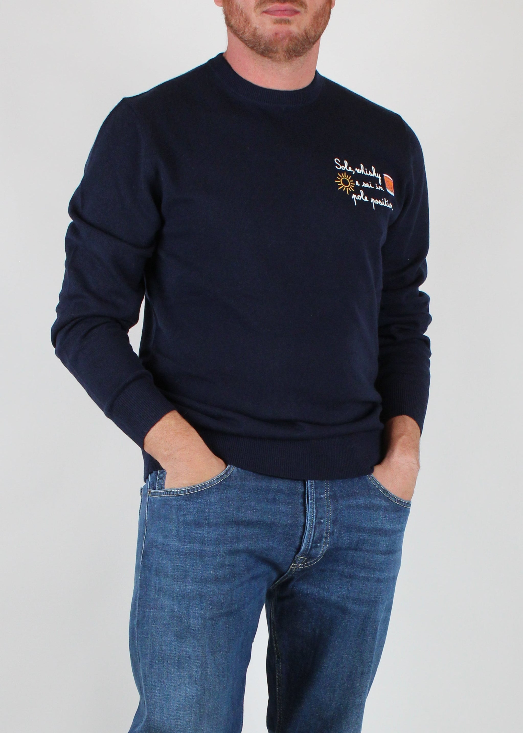 FW25-HER0024-03392I MAGLIONE UOMO HERON LIGHT -EMBRY SOLE POLE POSITION 61