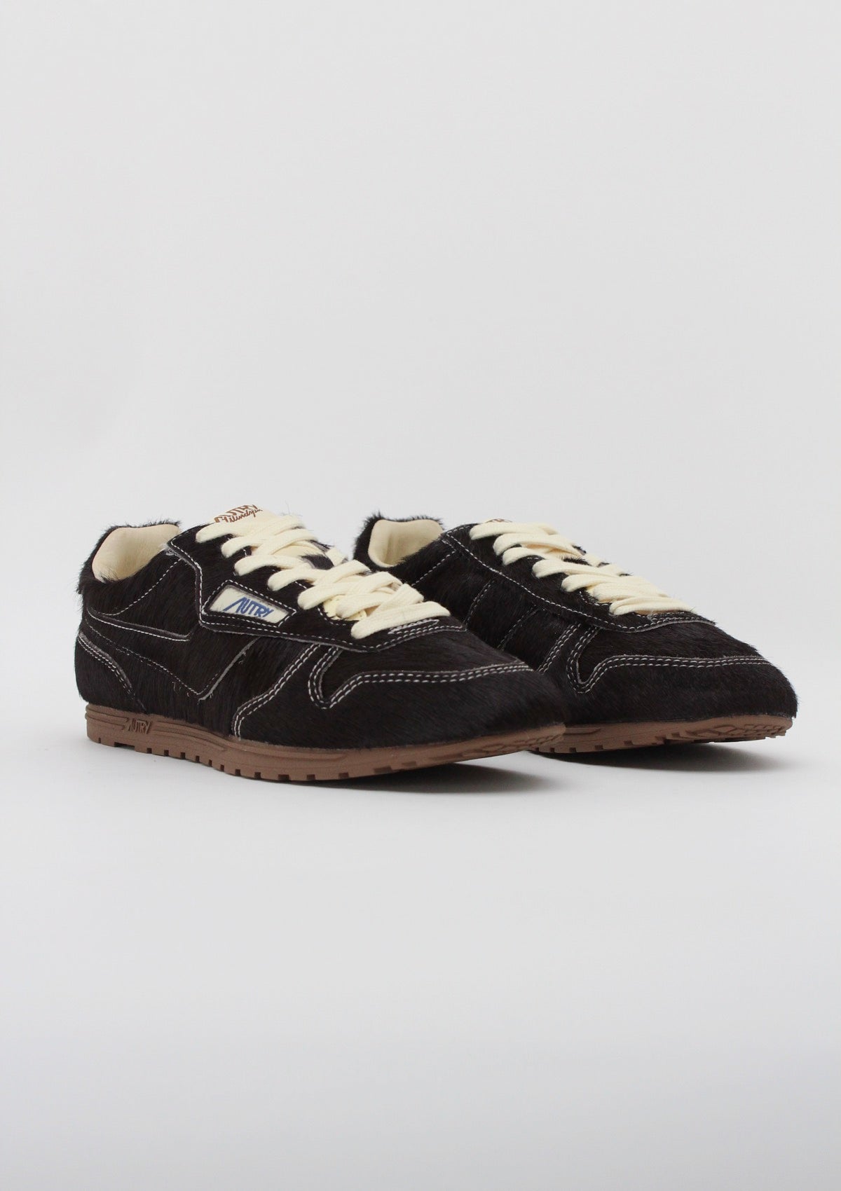 WSLW BN01 SNEAKERS DONNA AUTRY WINDSPIN LOW - MARRONE CAVALLINO / CREMA / GOMMA