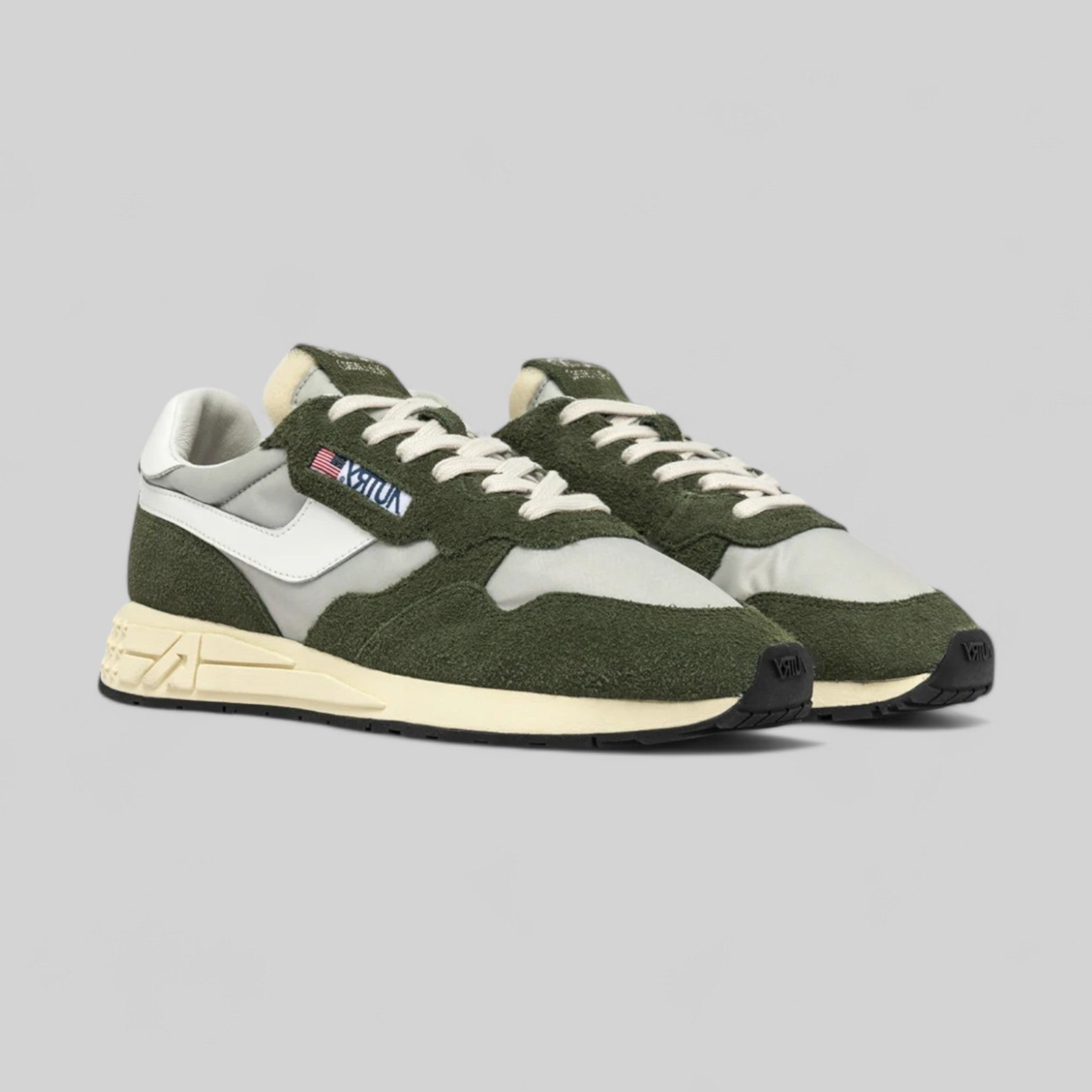SNEAKERS AVLM-VL03 REELWIND LOW IN SUEDE E NYLON VERDE E BIANCO