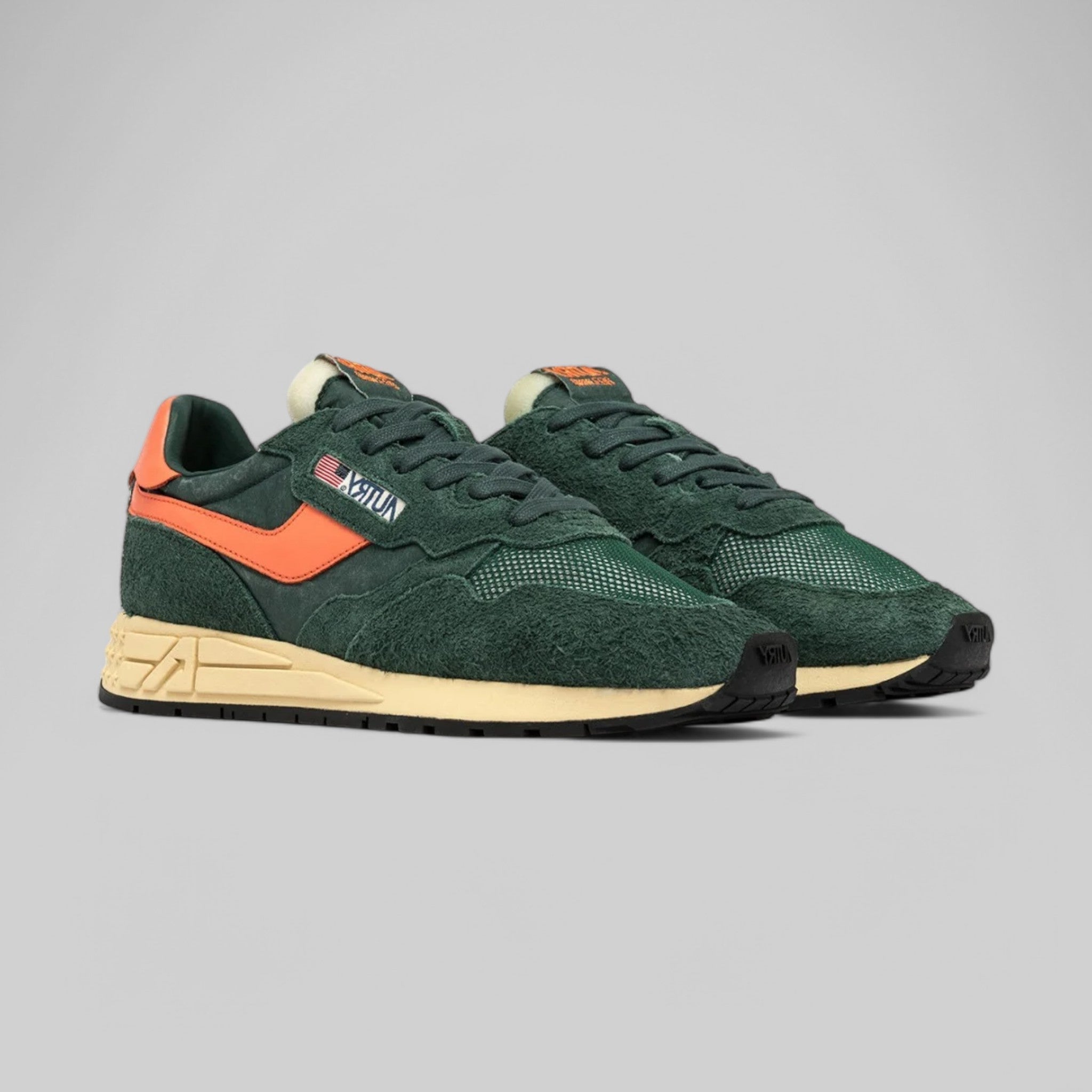 SNEAKERS WWLM-UT05 REELWIND LOW SUEDE/NET BOTTLE/ORNG