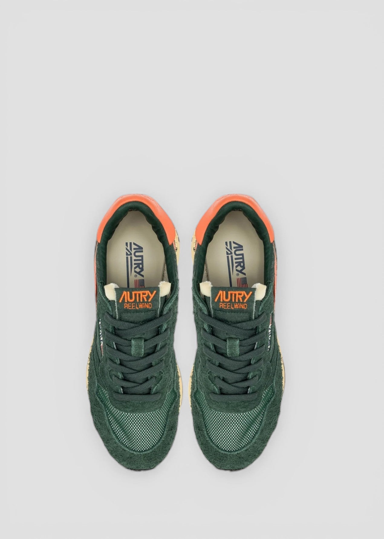 SNEAKERS WWLM-UT05 REELWIND LOW SUEDE/NET BOTTLE/ORNG