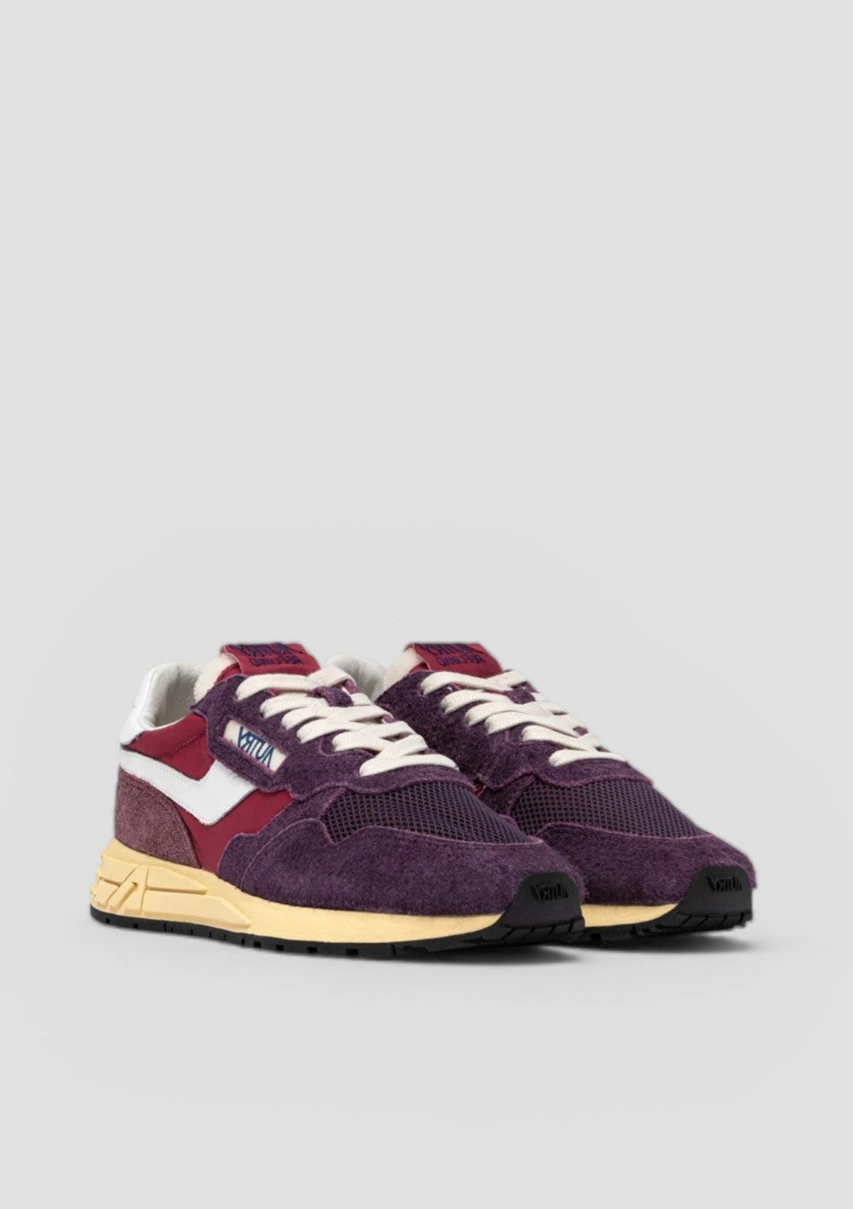 WWLW-3T01 SNEAKERS DONNA REELWIND SUEDE NET/TRICOLOR AMARONE /PLUM