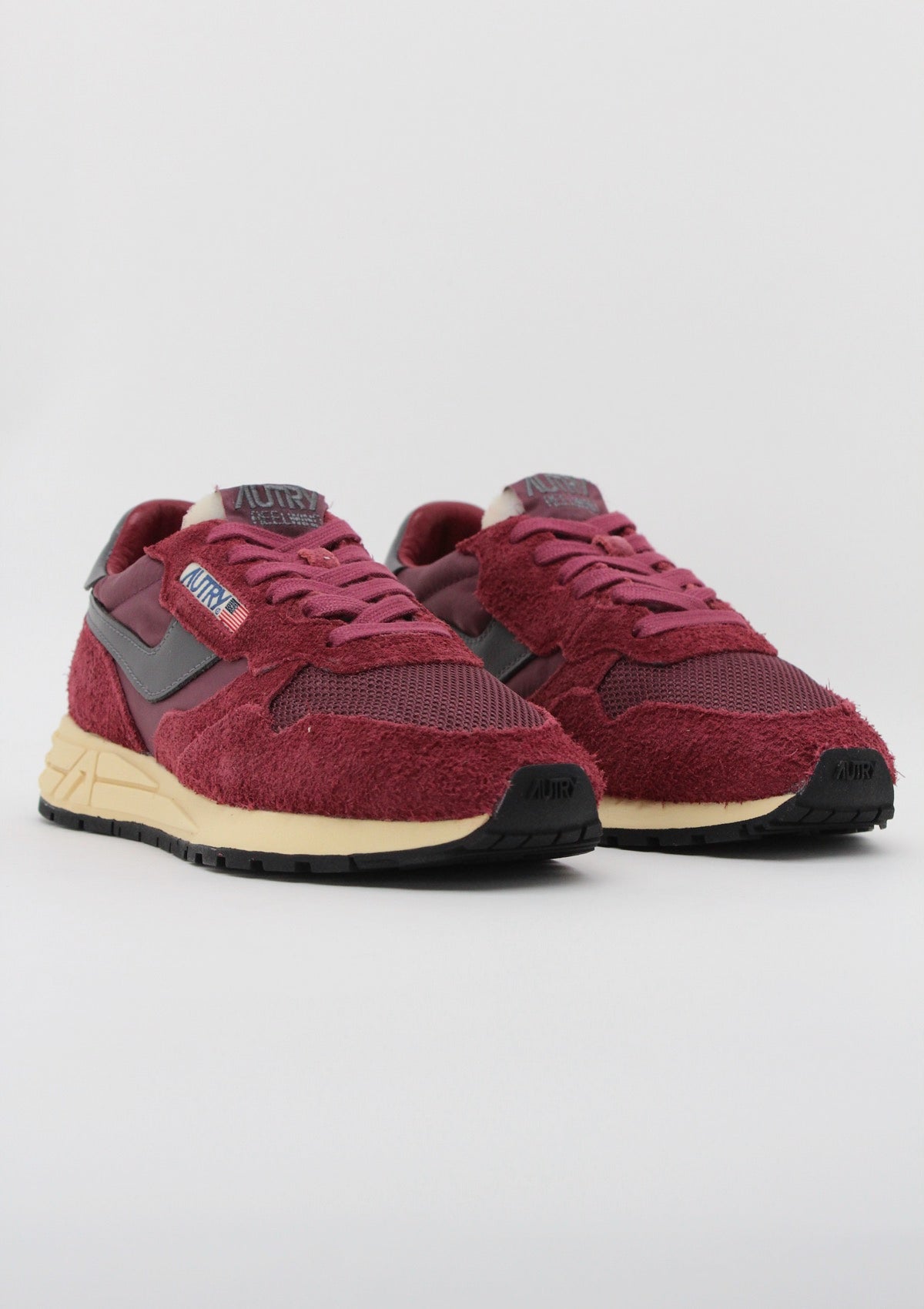 WWLW UT29 SNEAKERS DONNA AUTRY REELWIND  - BORDEAUX / GRIGIO SCURO / CREMA