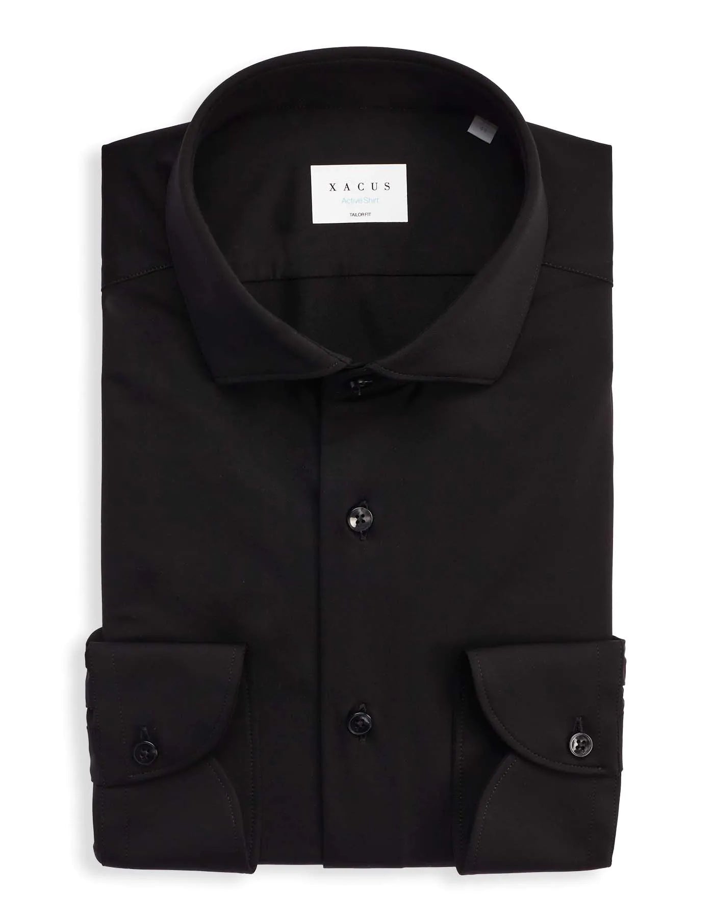 FW25-ACT558ML CAMICIA IN JRS UOMO. COLORE 004 NERO