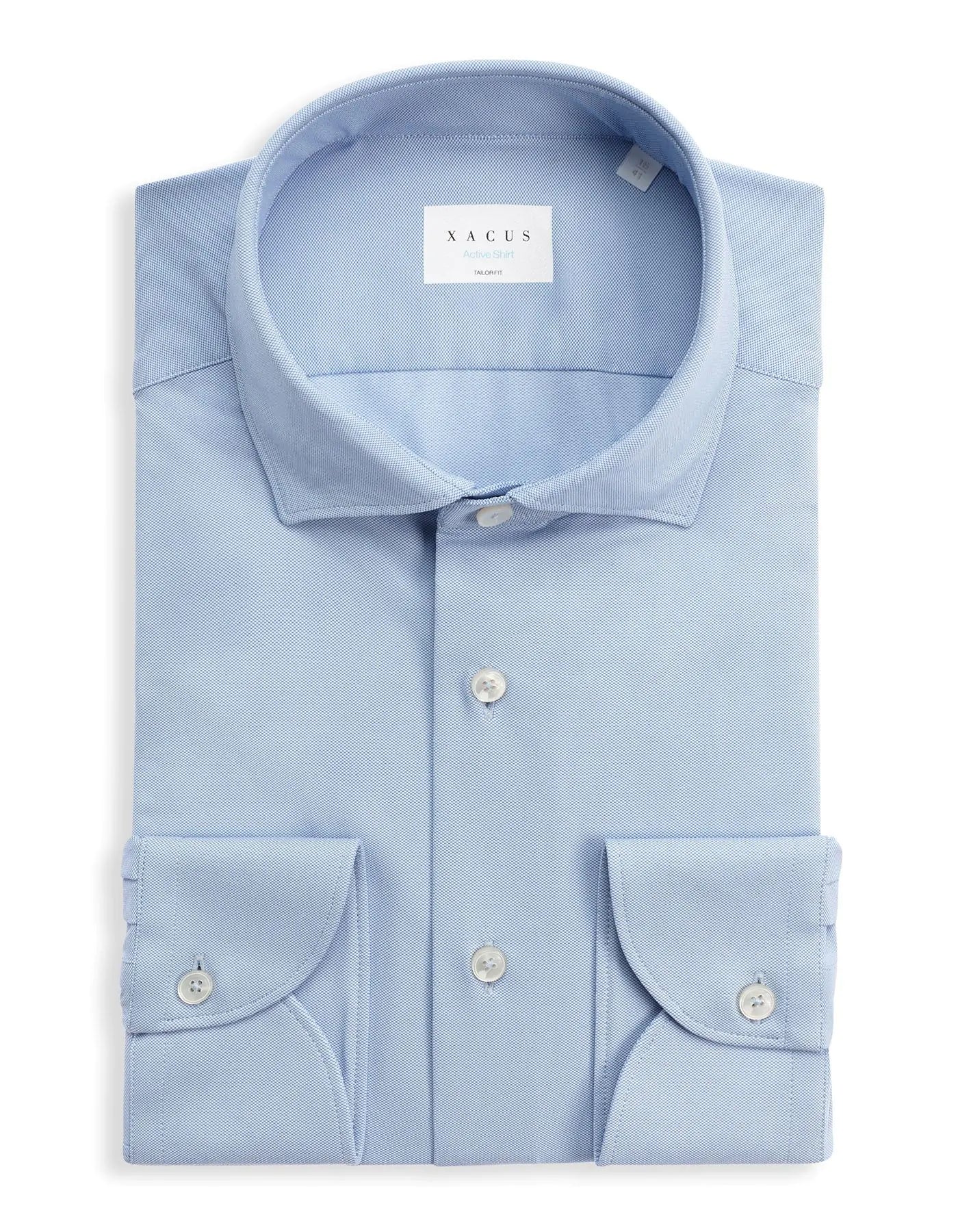 ACT558ML CAMICIA IN JRS UOMO. COLORE 060 CELESTE SCURO