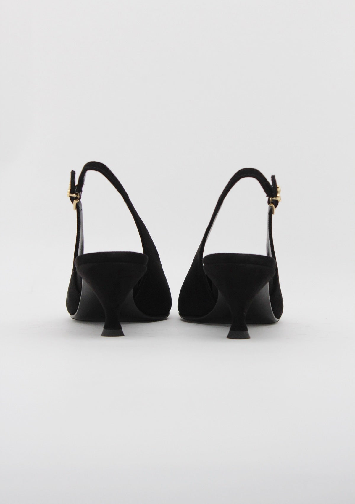 BABILA67 Slingback Camoscio Nero - Sergio Levantesi