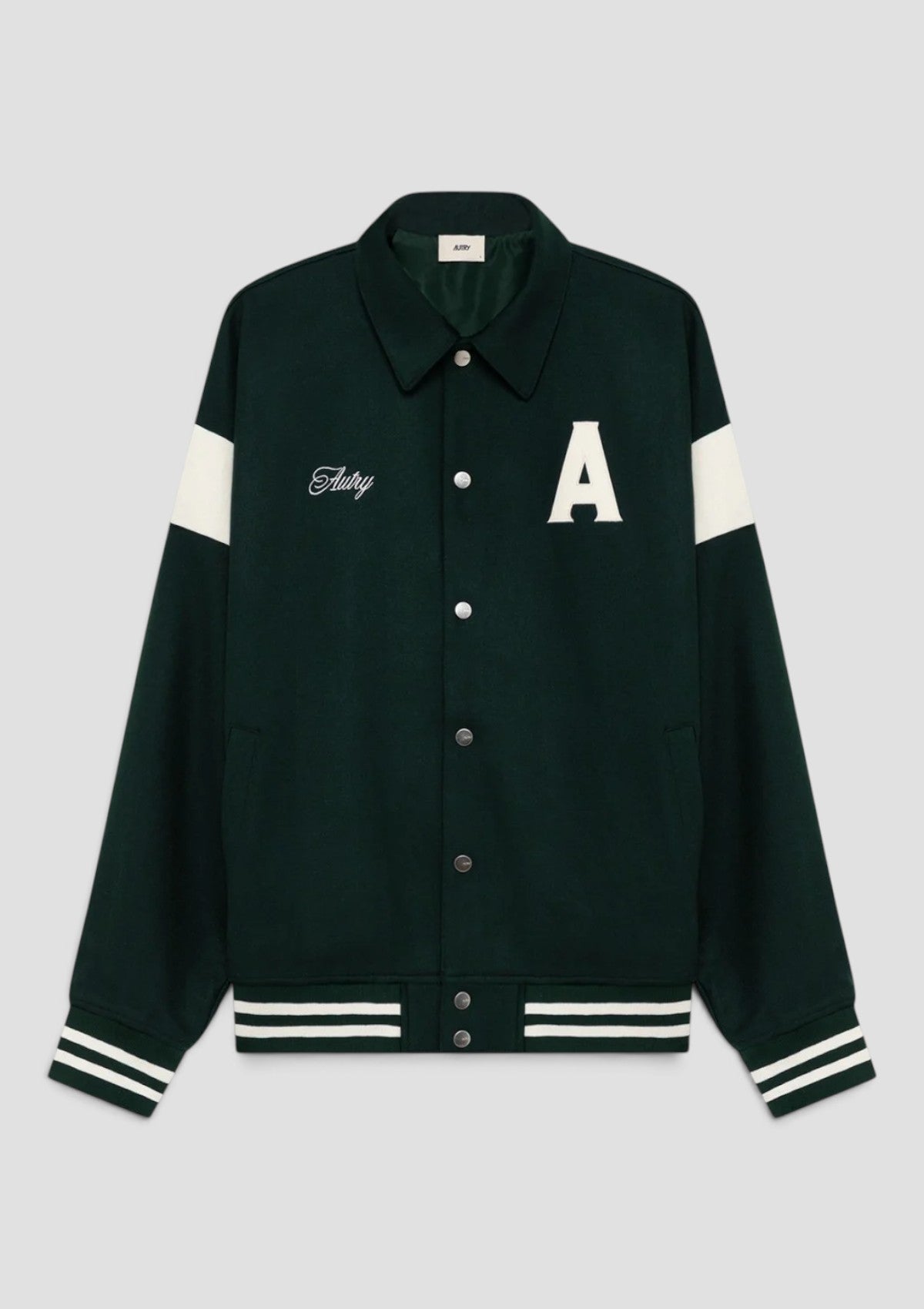 JAPX 142F GIACCA VARSITY COLLEGE UNISEX VERDE