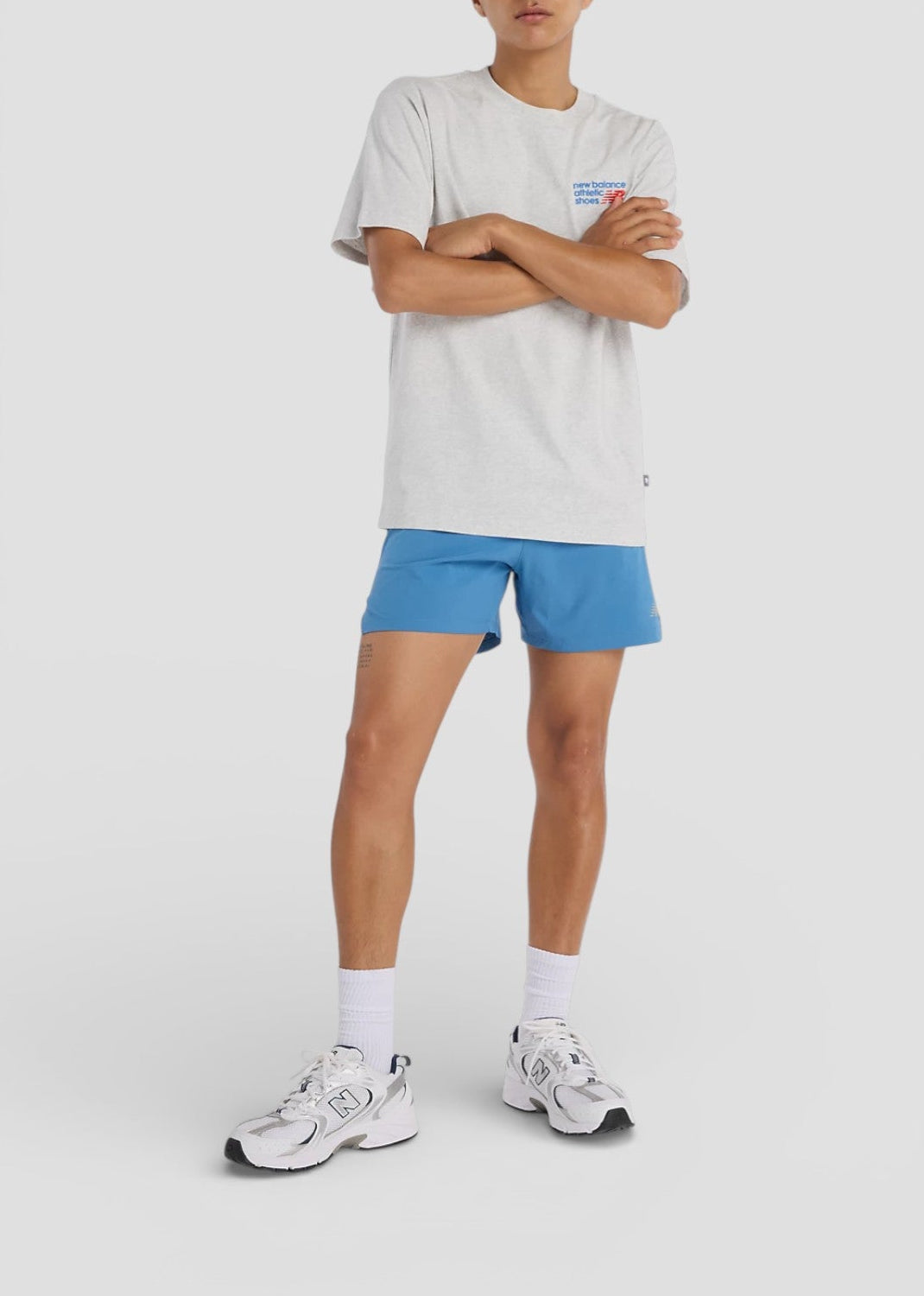 SS26-MT41908AHH MAGLIETTA ATHLETIC PREMIUM LOGO T-SHIRT COL.ASH HEATHER