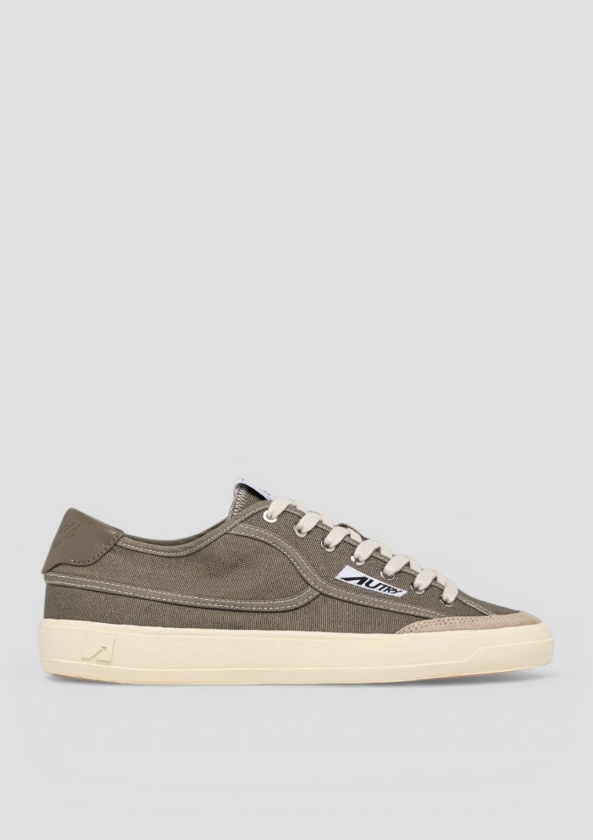 SCLM-CU03 SNEAKERS WINDSCAPE LOW MAN CANVAS/SUEDE/LEATHER MILITARY