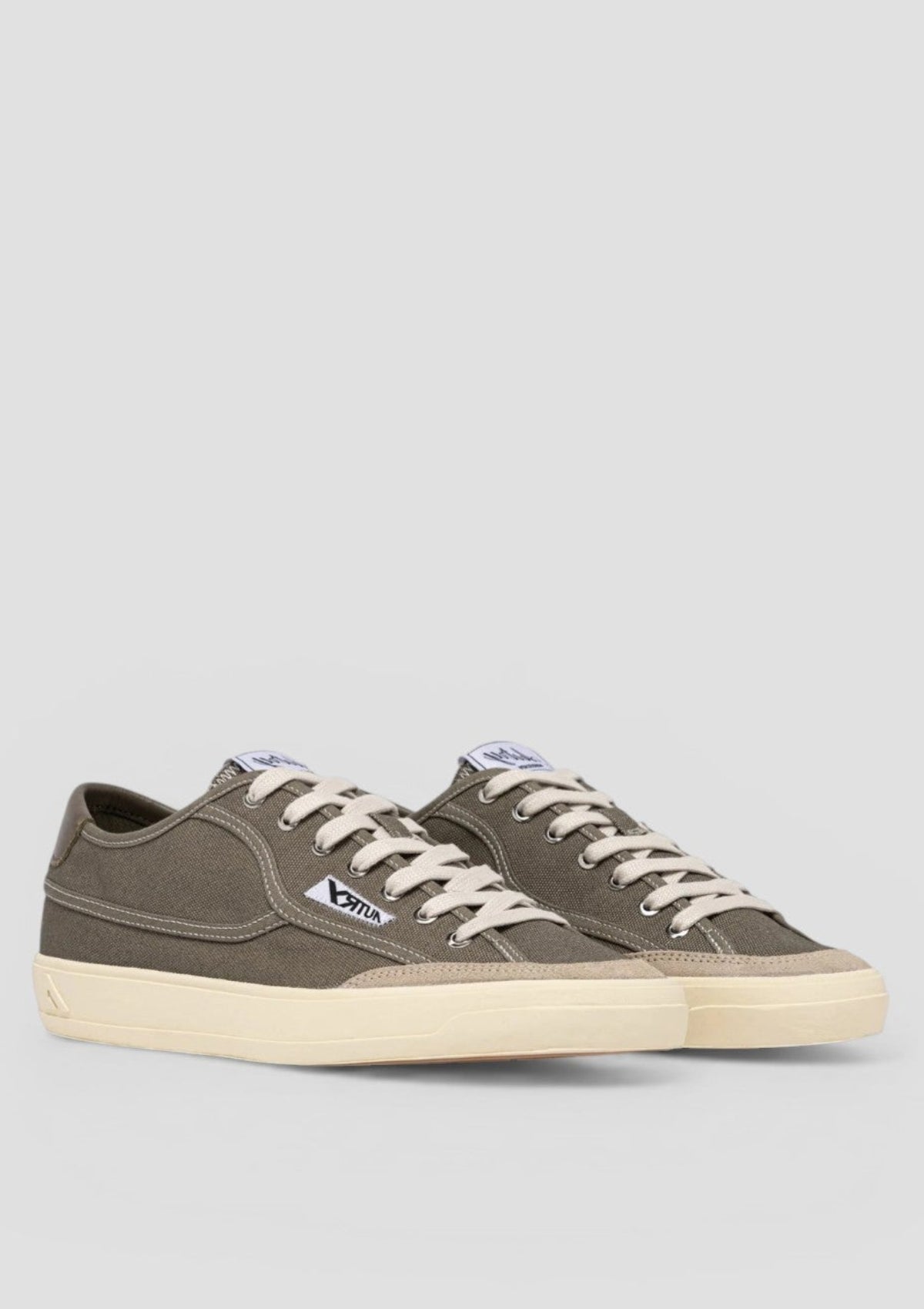 SCLM-CU03 SNEAKERS WINDSCAPE LOW MAN CANVAS/SUEDE/LEATHER MILITARY