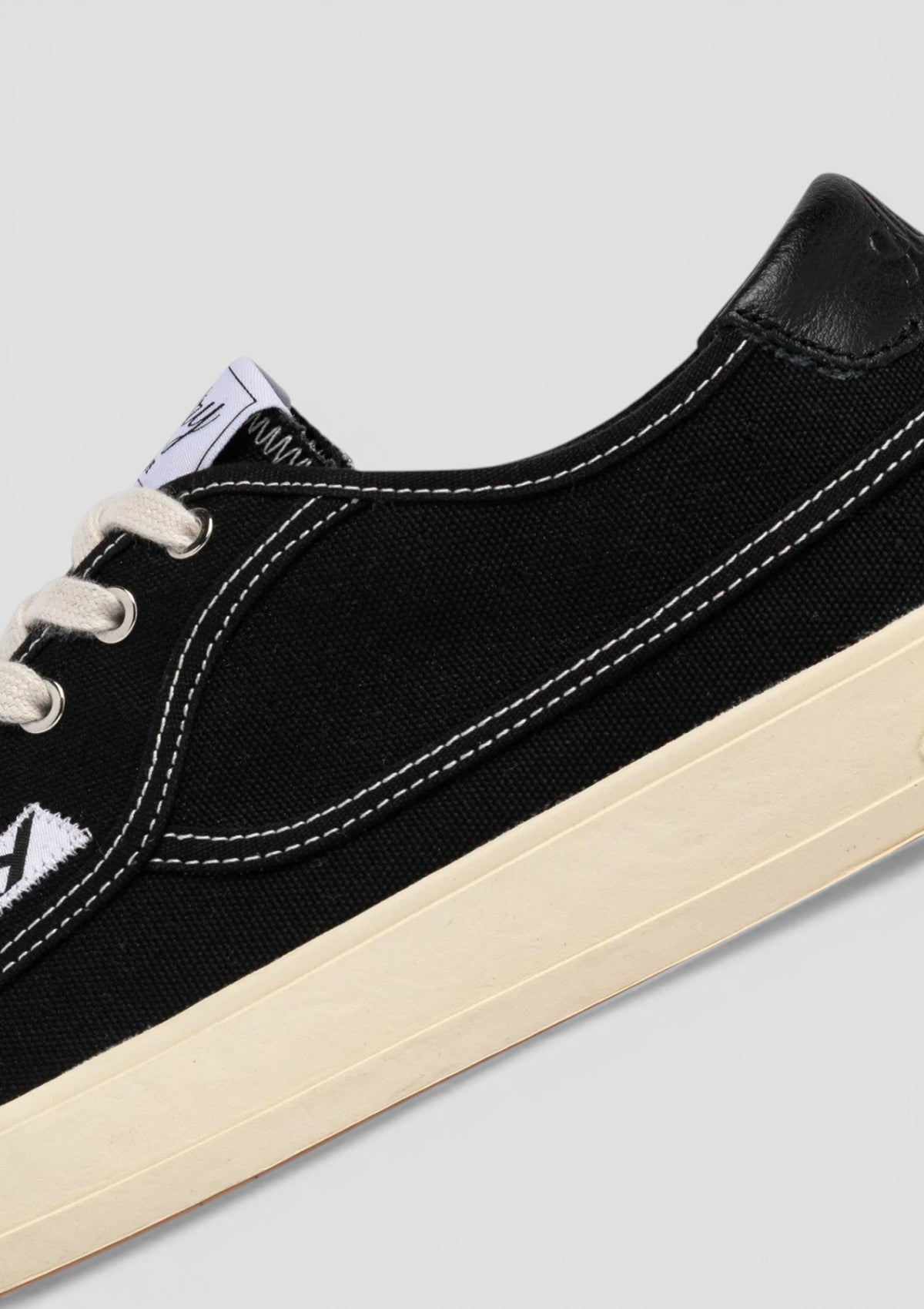 SCLM-CU01 SNEAKERS WINDSCAPE LOW MAN CANVAS/SUEDE/LEATHER BLACK