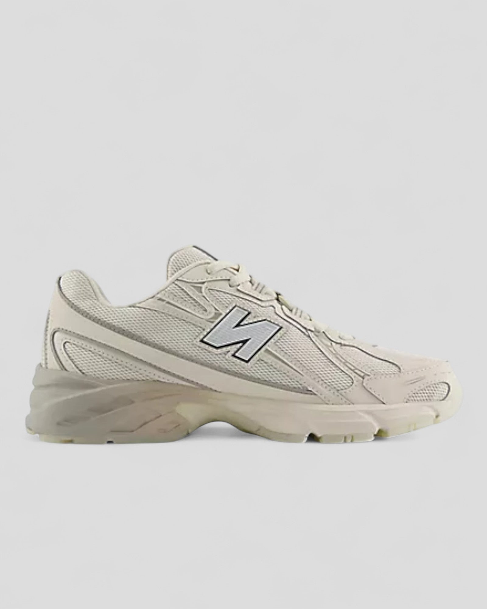 SS25 U740LN1 SNEAKERS UNISEX TIER 1 SYNTHETIC SUEDE-MESH OFF WHITE-LIGHT GREY