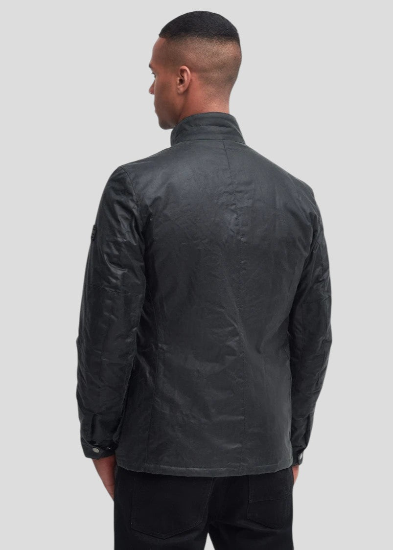 FW25-MWX0337SG91  GIACCA CERATA  COLORE SAGE