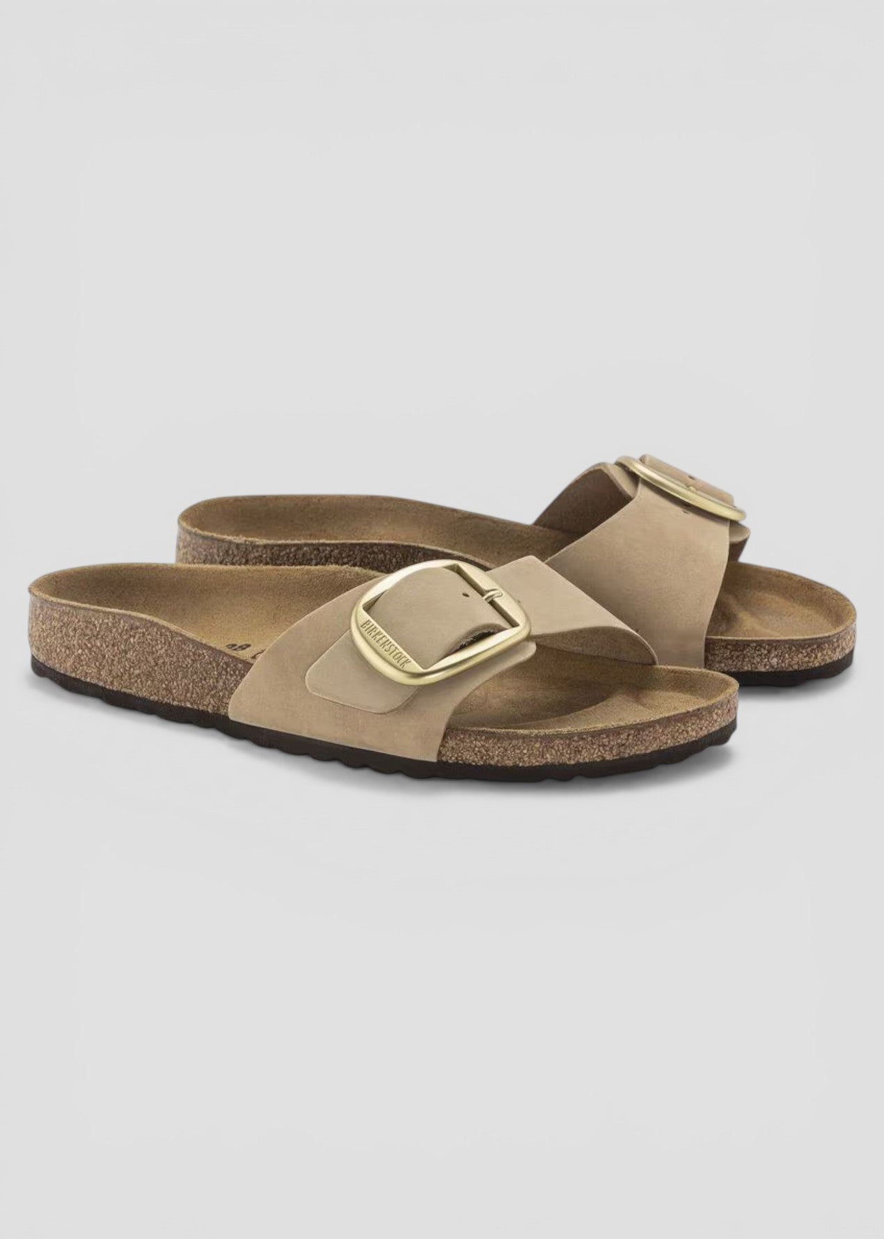 1024009 MADRID BIG BUCKLE SANDCASTLE NUBUCK  LEATHER