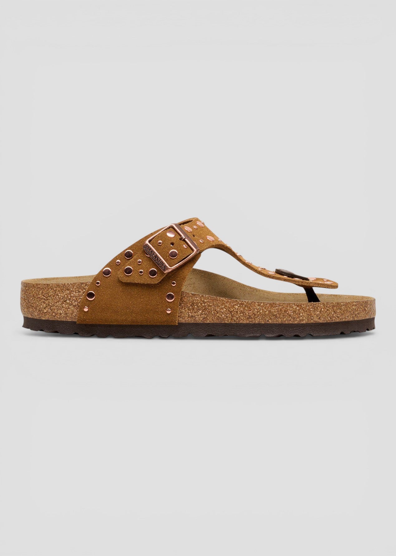 1031649  GIZEH DONNA RIVET MINK SUEDE LEATHER
