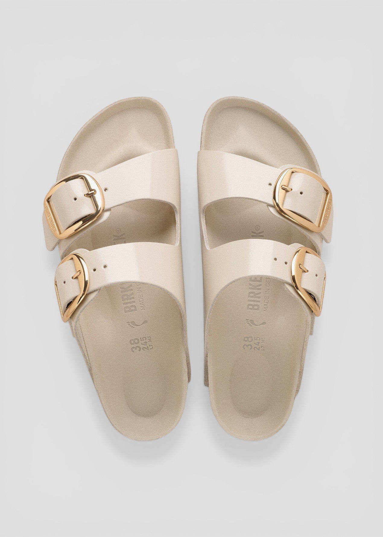 1031873 ARIZONA DONNA BIG BUCKLE HEX SHINE OYSTER NATURAL LEA