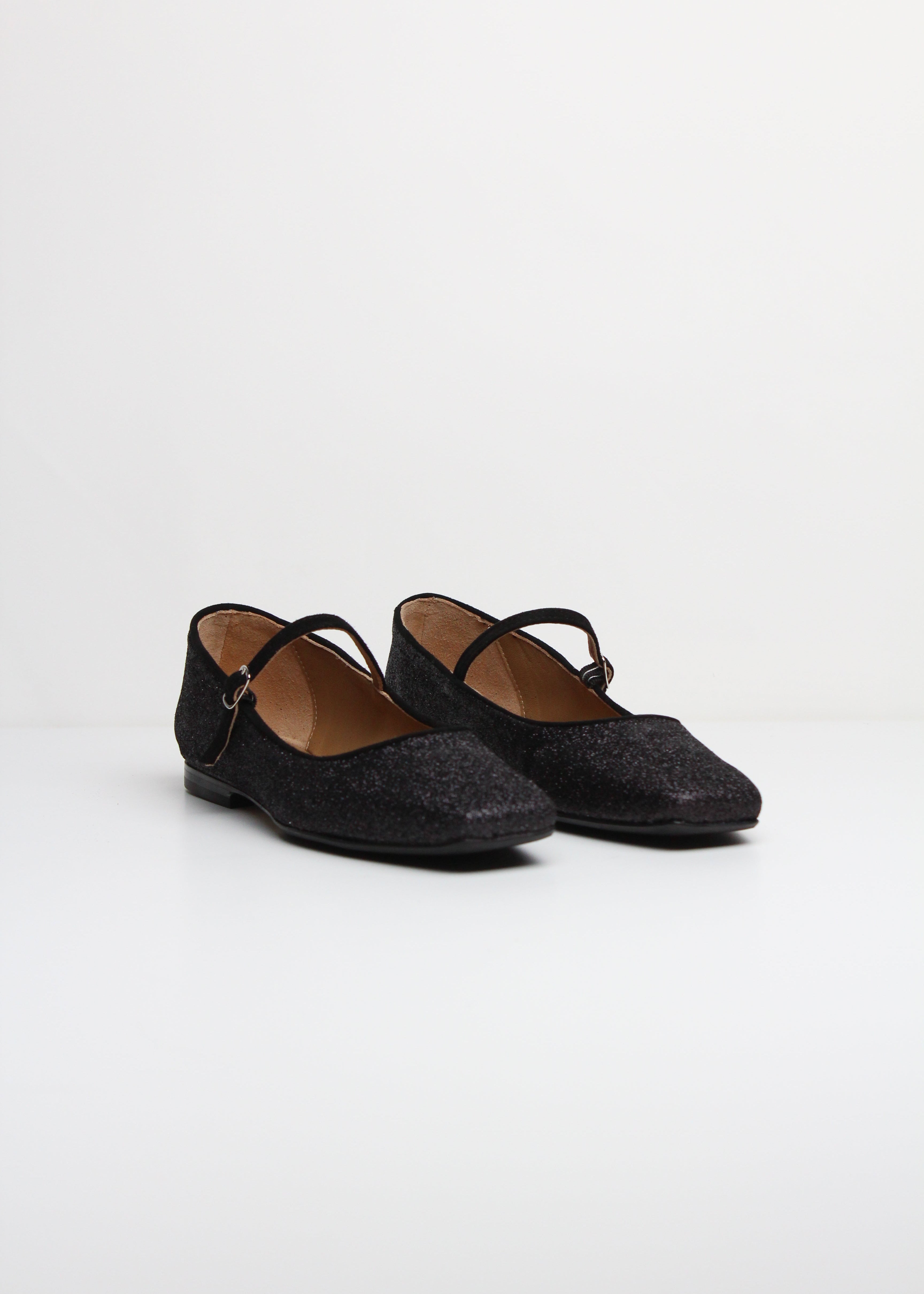 AI/SS25 1823 MARY JANE IN GLITTER NERO