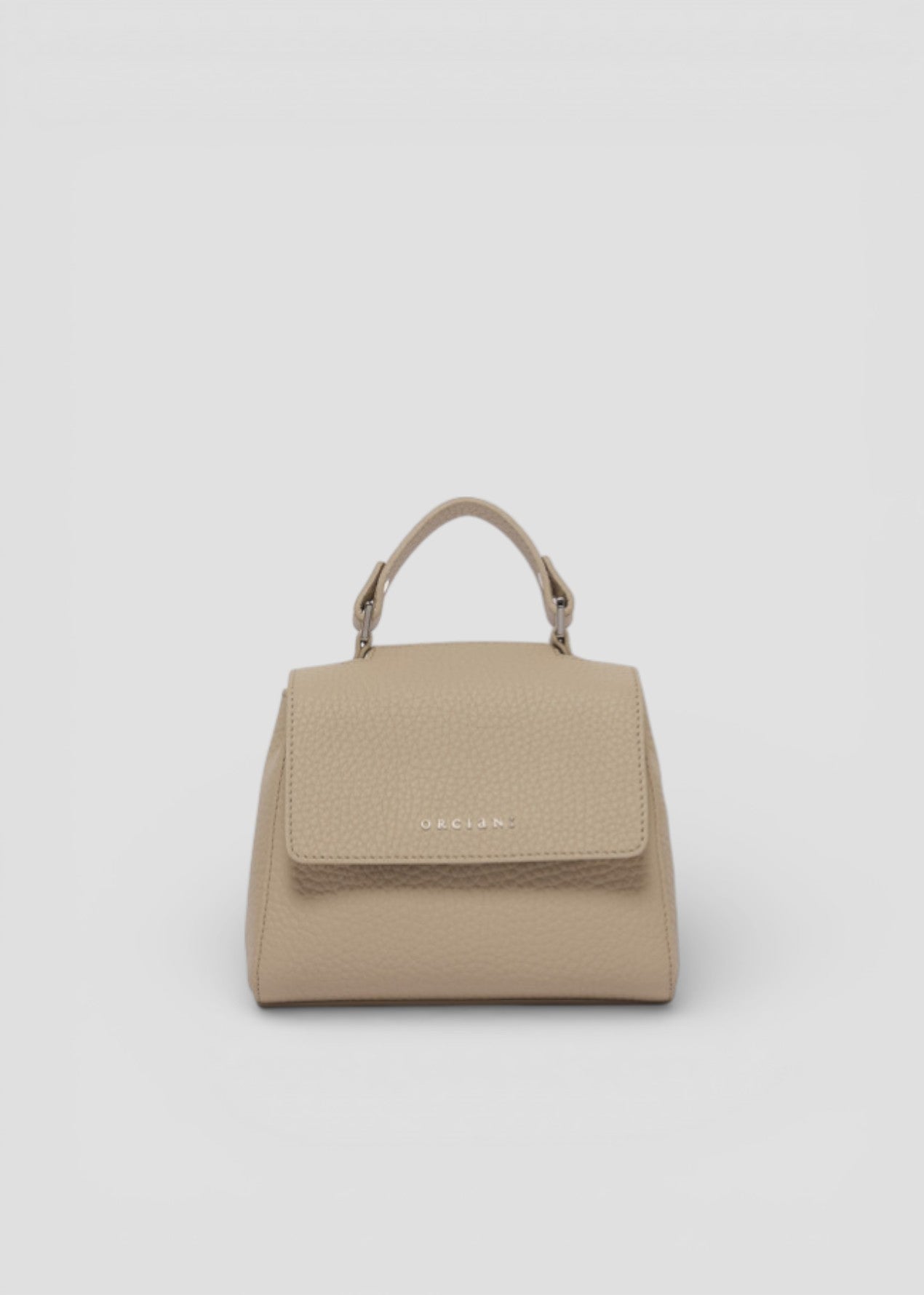 SS26-B02019-SOF  BORSA SVEVA SOFT MINI A MANO IN PELLE CON TRACOLLA SABBIA