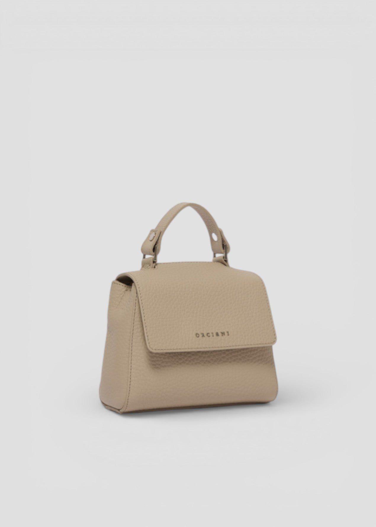 SS26-B02019-SOF  BORSA SVEVA SOFT MINI A MANO IN PELLE CON TRACOLLA SABBIA