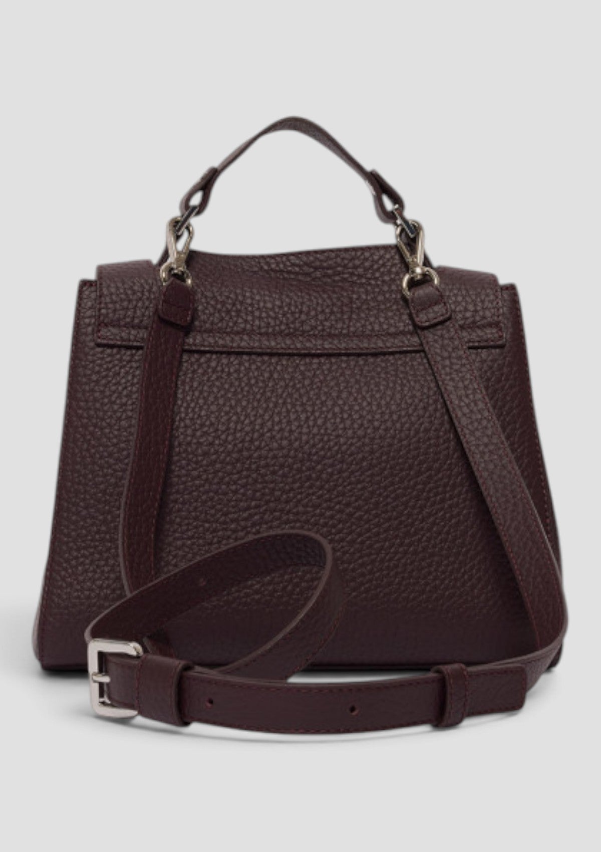 B01999-SOF  BORSA SVEVA SOFT PICCOLA A MANO BURGUNDY