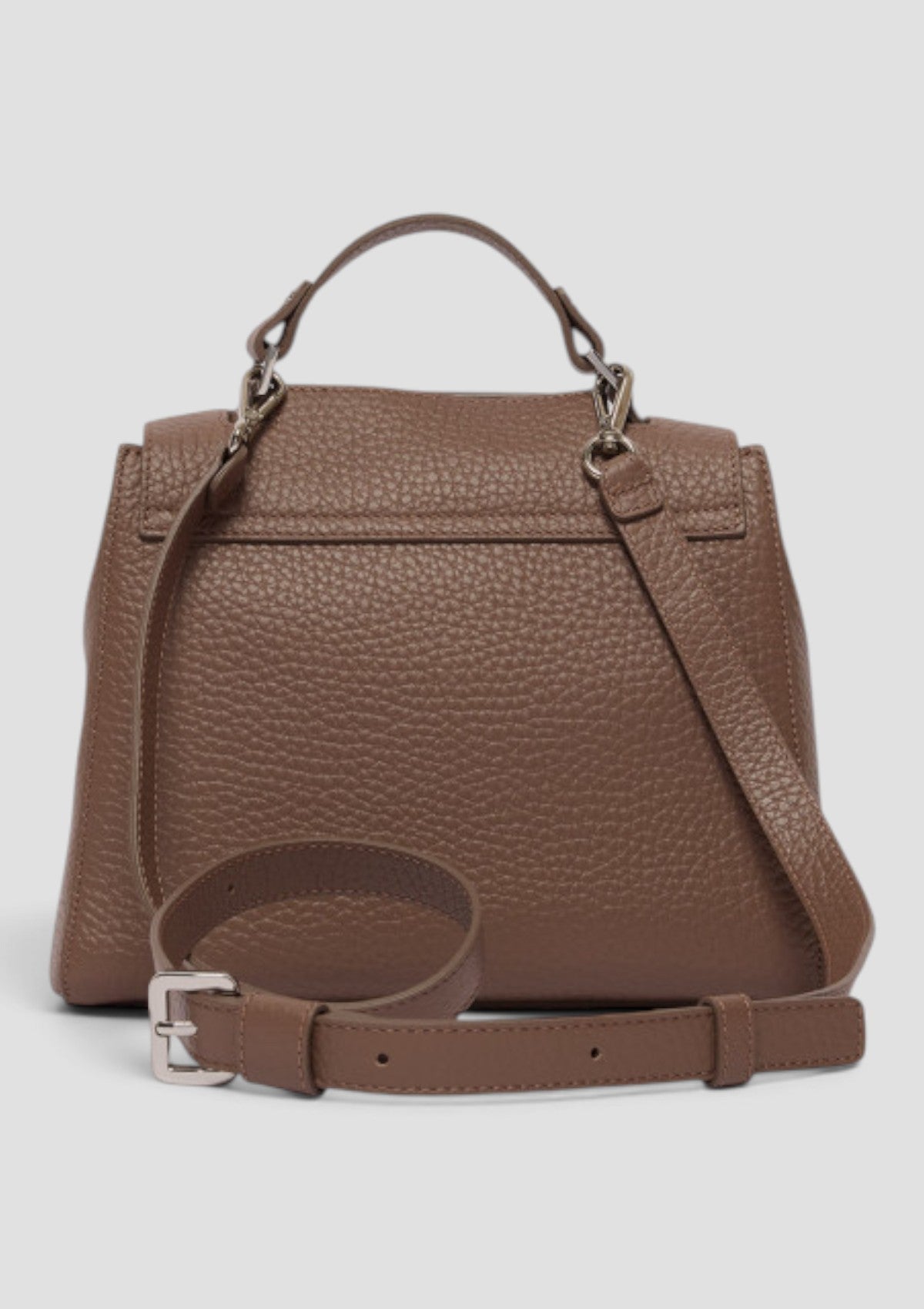 B01999-SOF  BORSA SVEVA SOFT PICCOLA A MANO VISONE